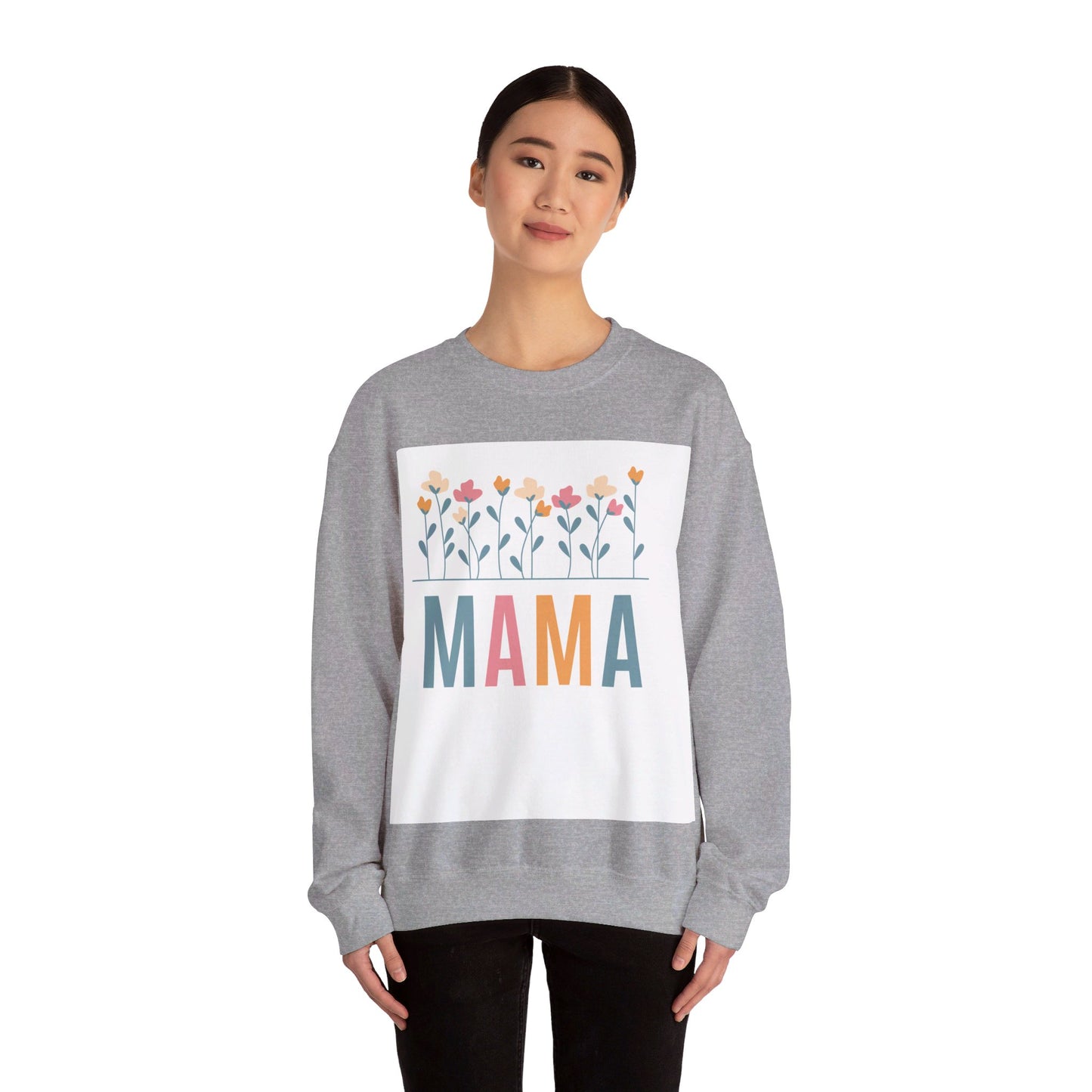 Mama   Heavy Blend™ Crewneck Sweatshirt