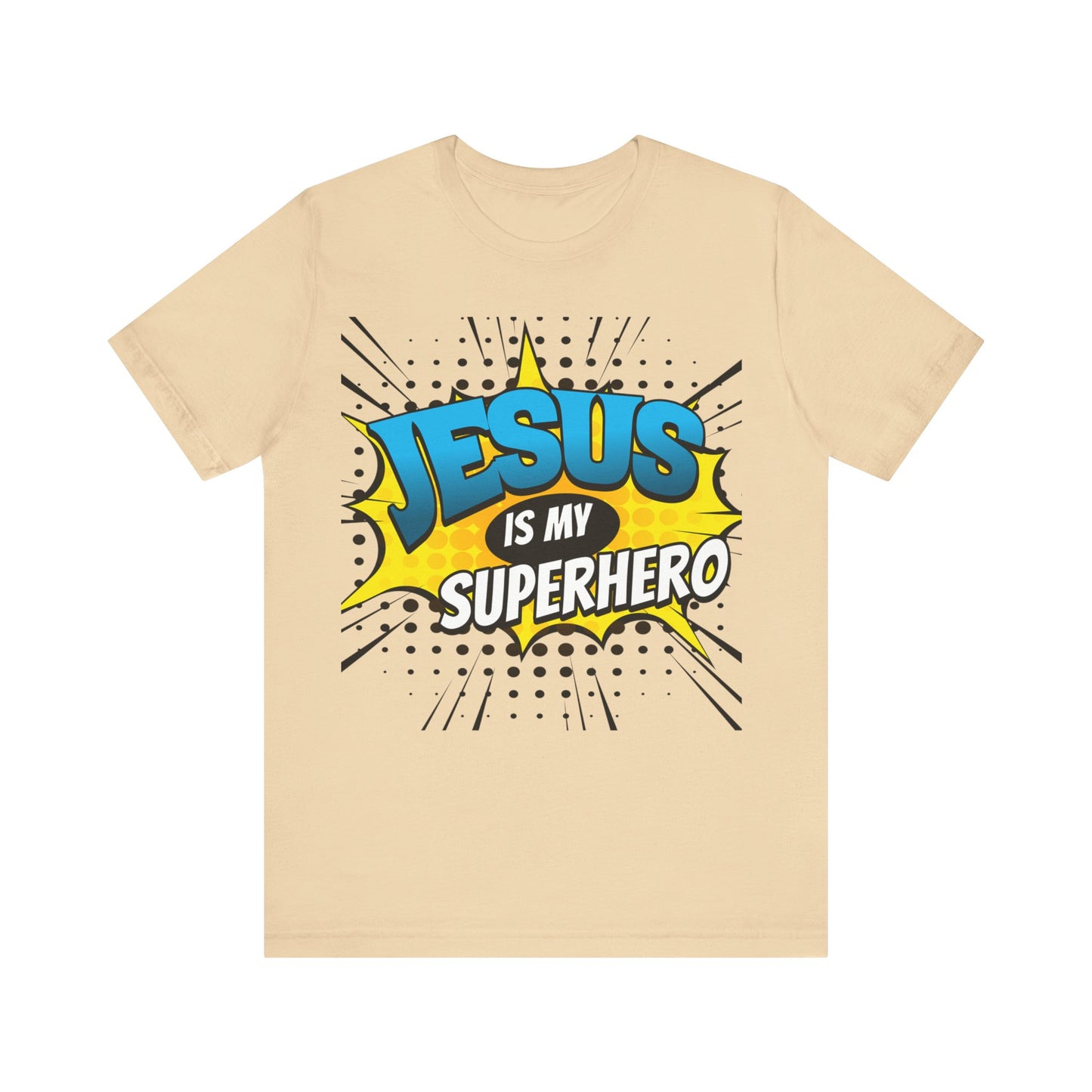 Jesus is My Superhero   Unisex Jersey Short Sleeve Tee