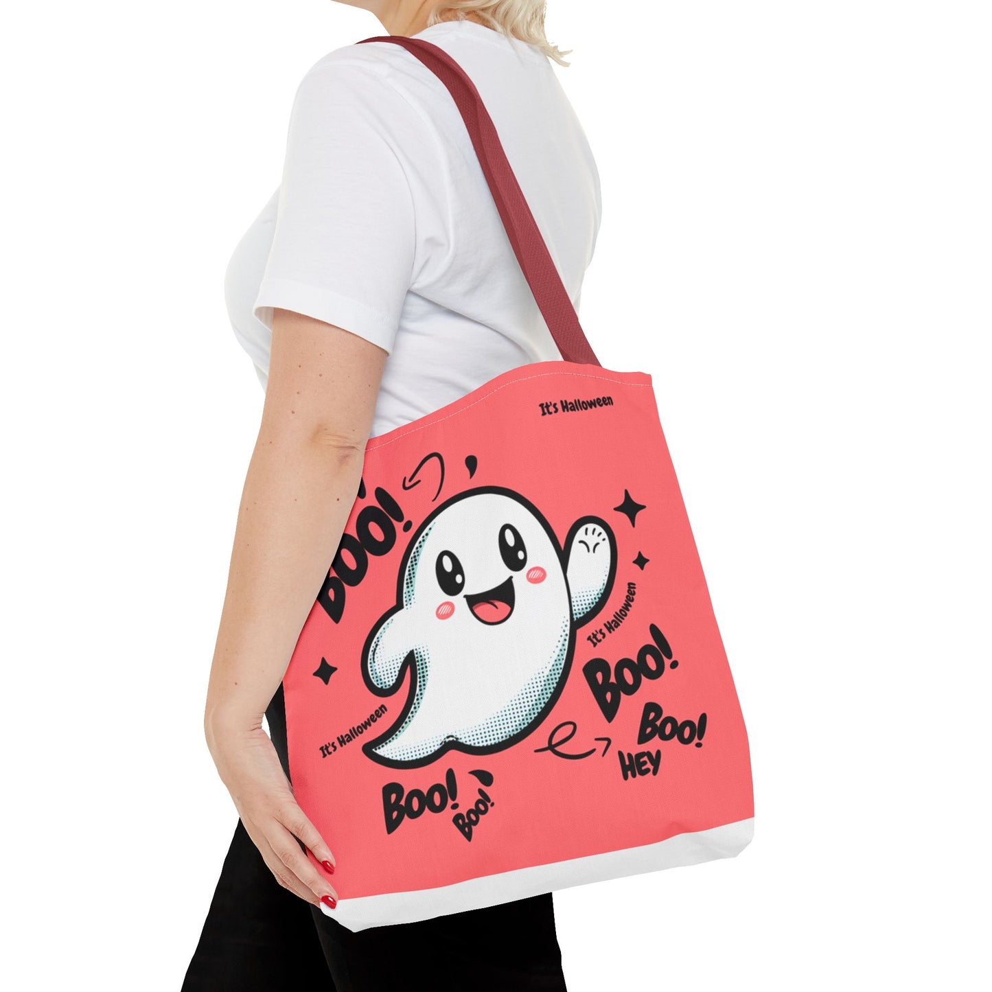 Halloween  Hey Boo    Tote Bag (AOP)