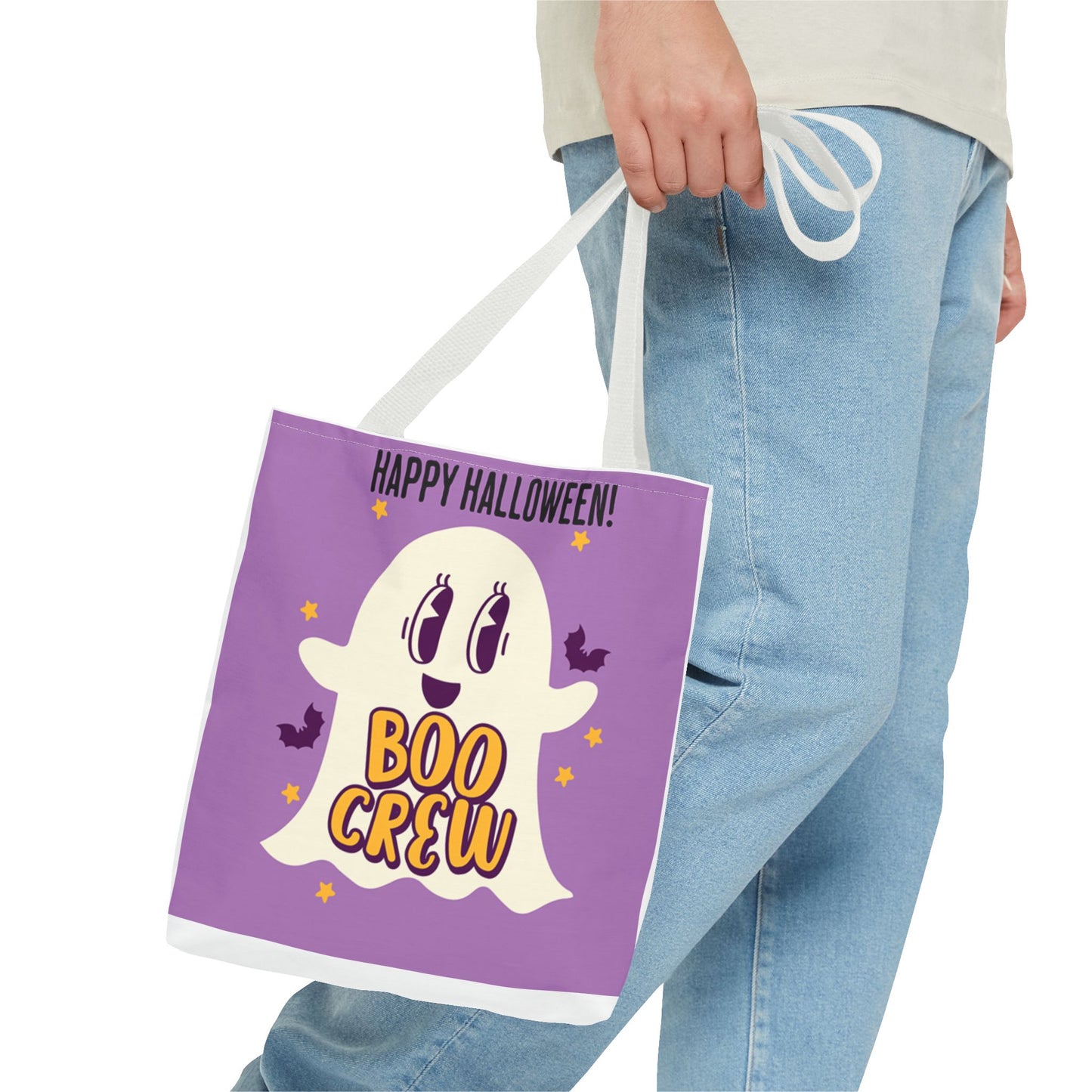 Halloween Boo Crew Tote Bag (AOP)