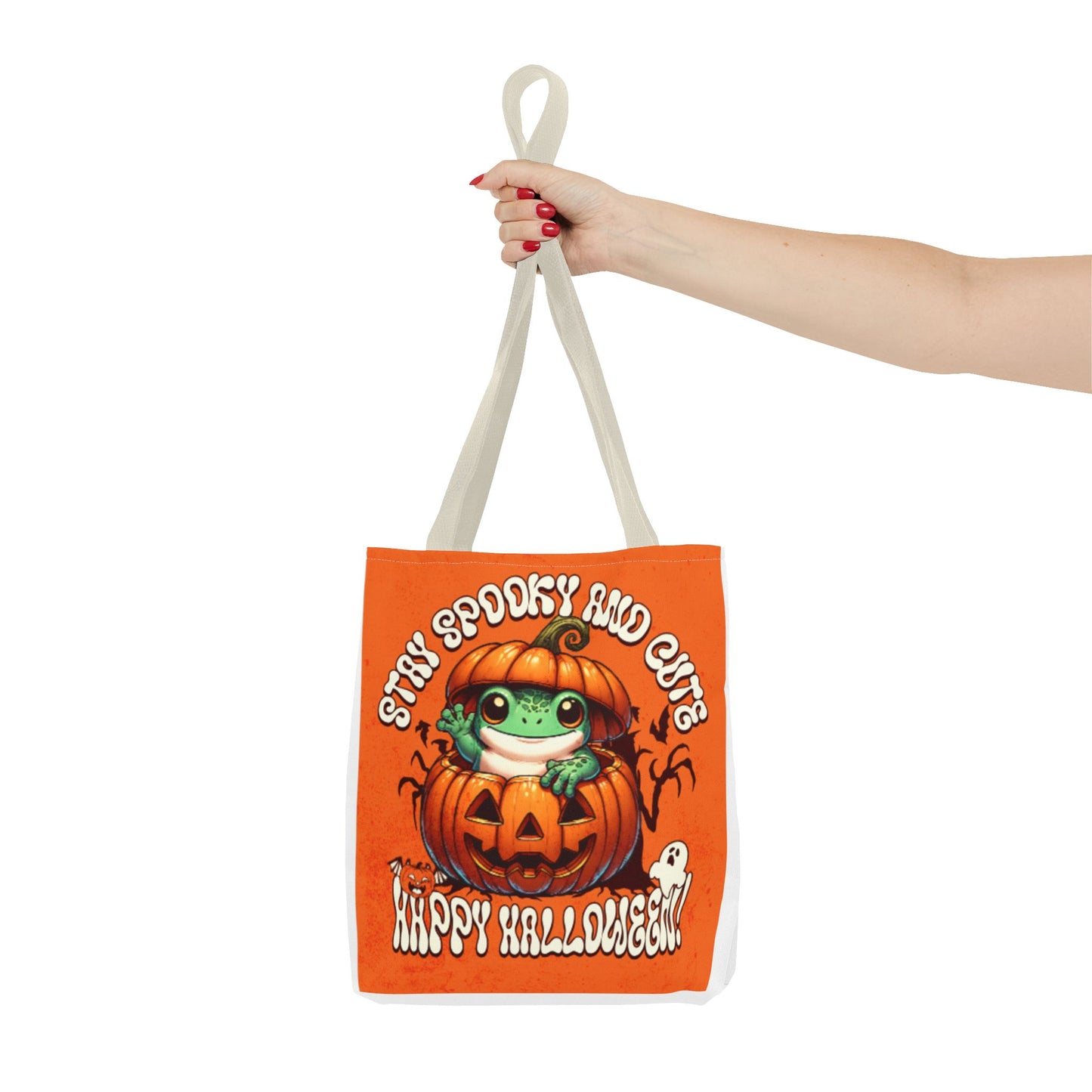 Jack o Latern and Frog   Tote Bag (AOP)