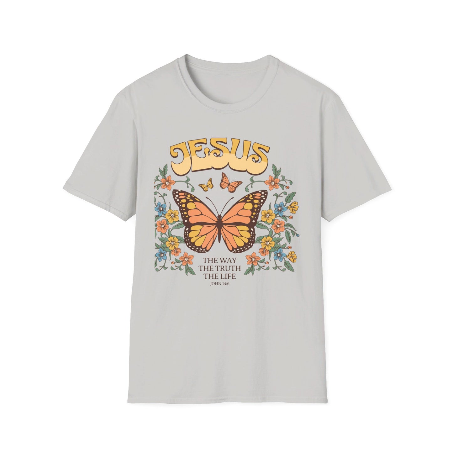 Jesus - The Way, The Truth, The Life   Unisex Softstyle T-Shirt