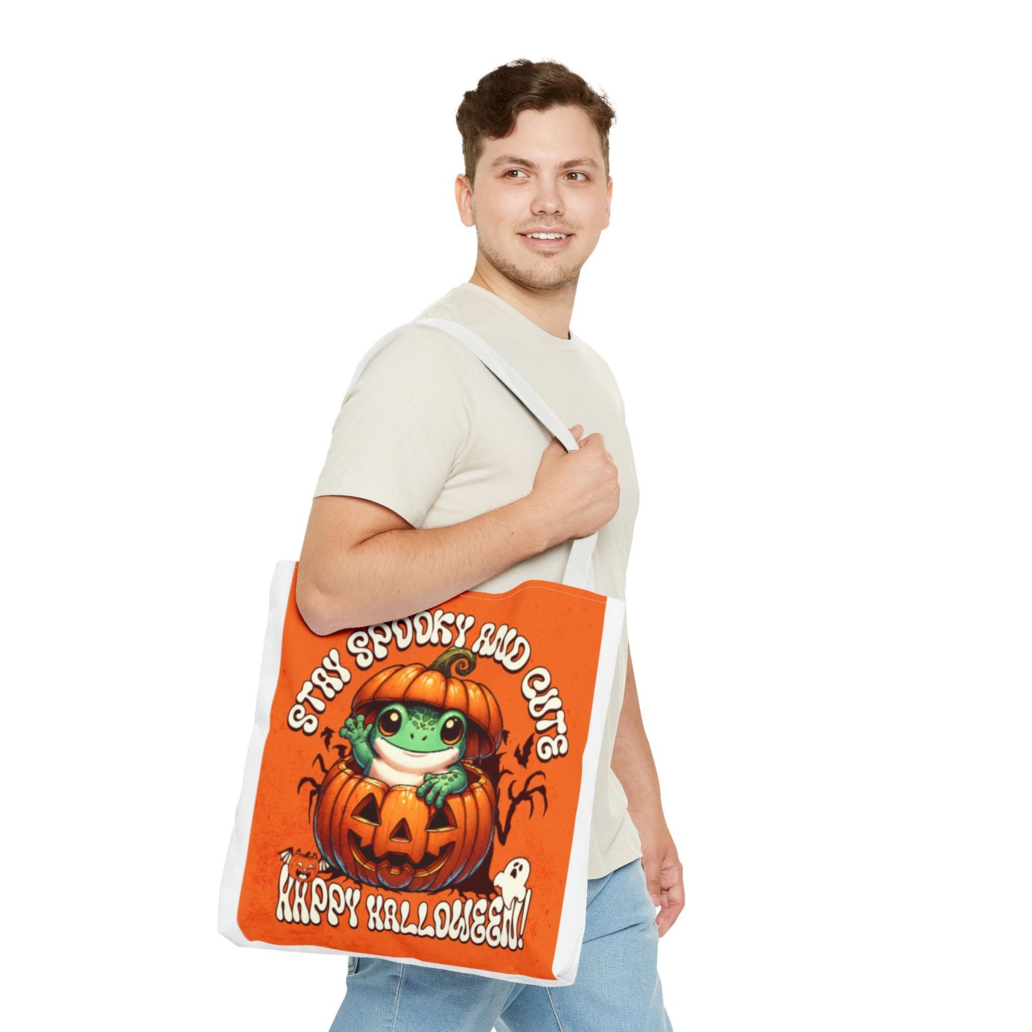 Jack o Latern and Frog   Tote Bag (AOP)