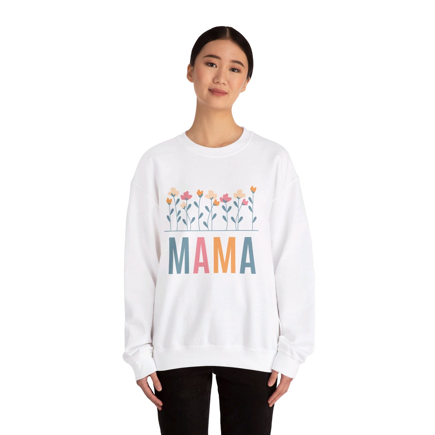 Mama   Heavy Blend™ Crewneck Sweatshirt