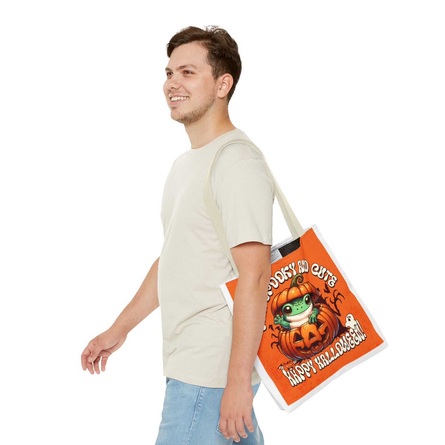 Jack o Latern and Frog   Tote Bag (AOP)