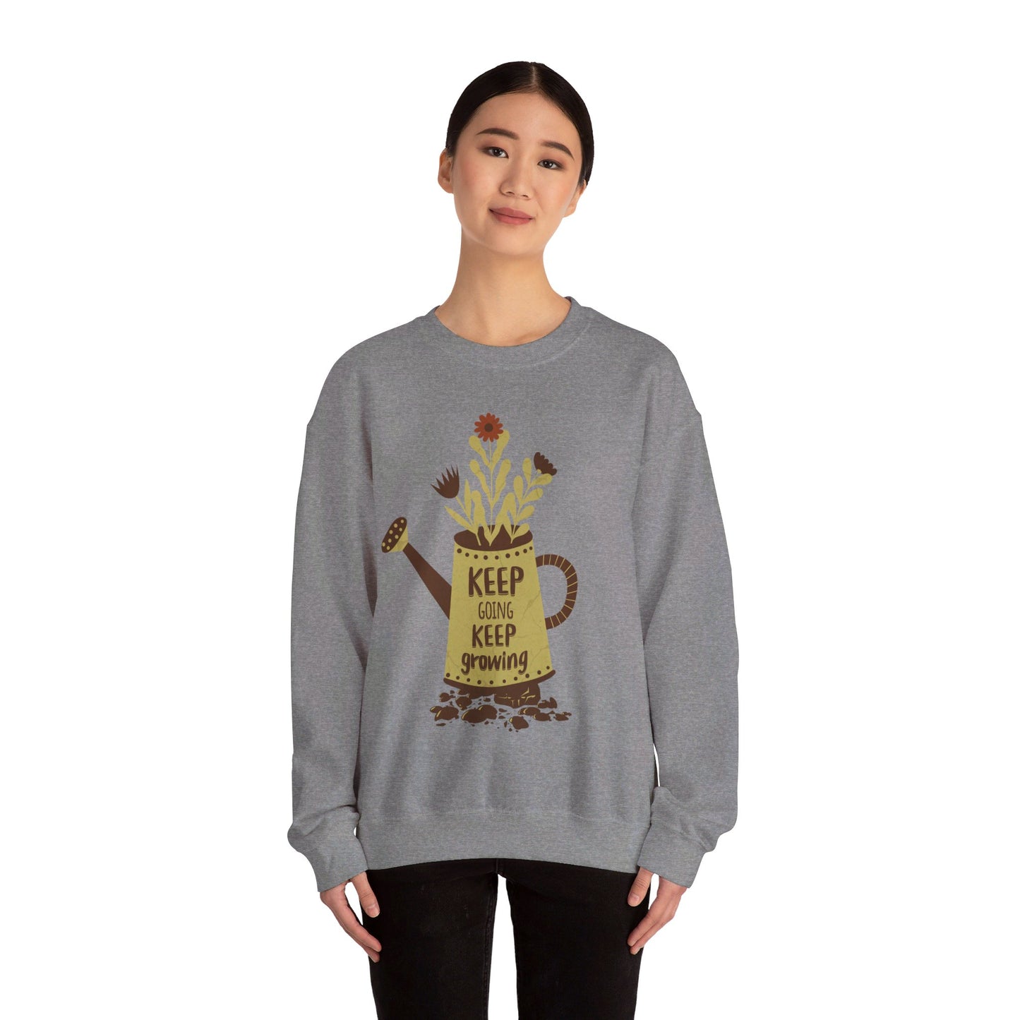 Keep Going, Keep Growing Unisex Heavy Blend™ Crewneck Sweatshirt