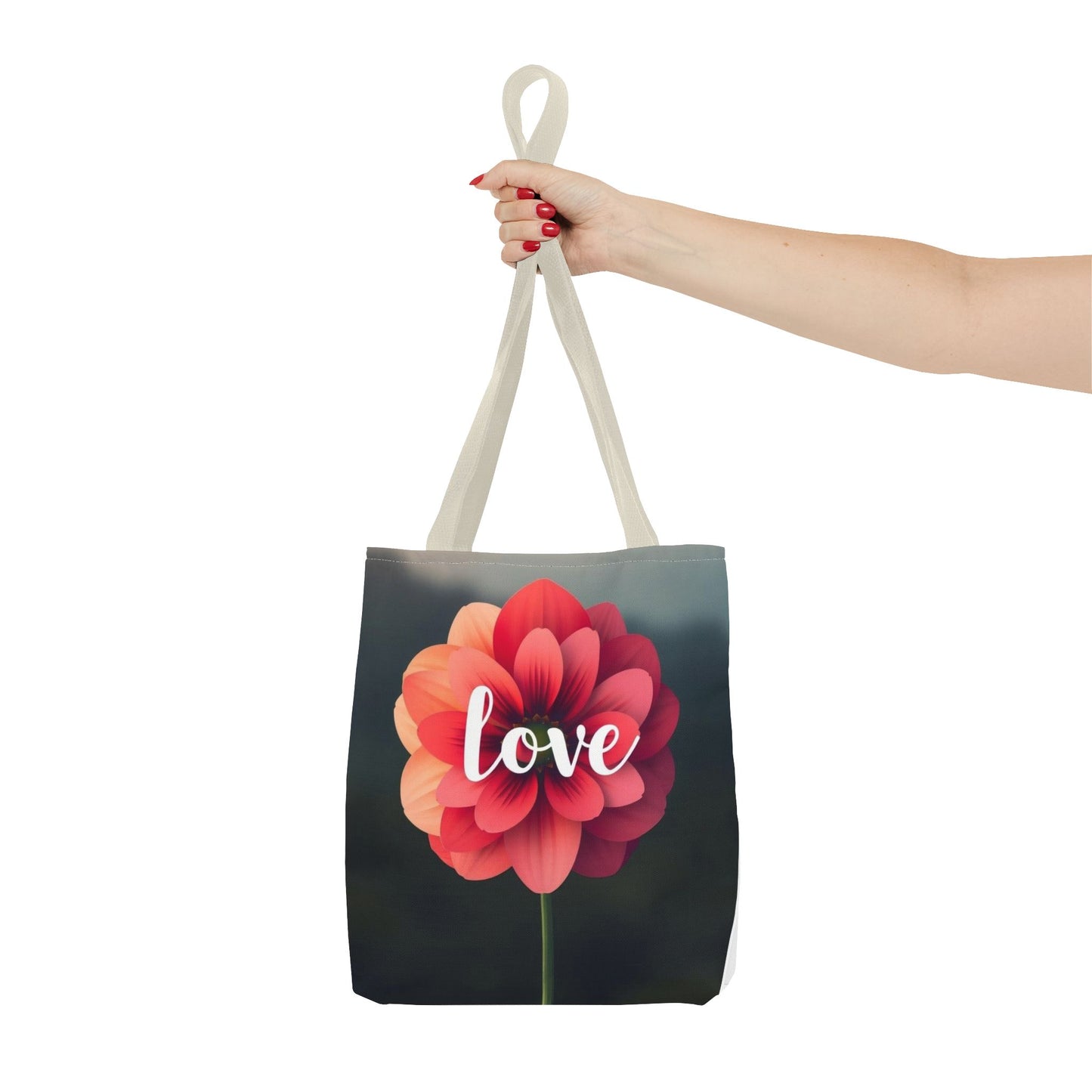 Red Flower Tote Bag (AOP)