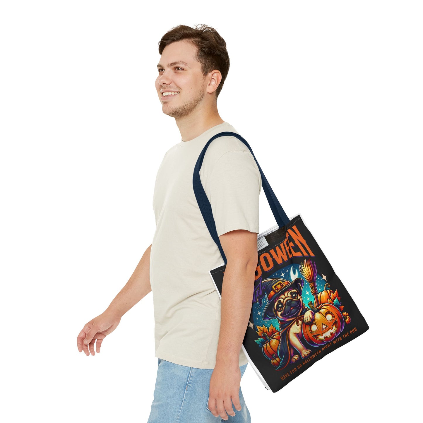 Pug O Ween Tote Bag (AOP)