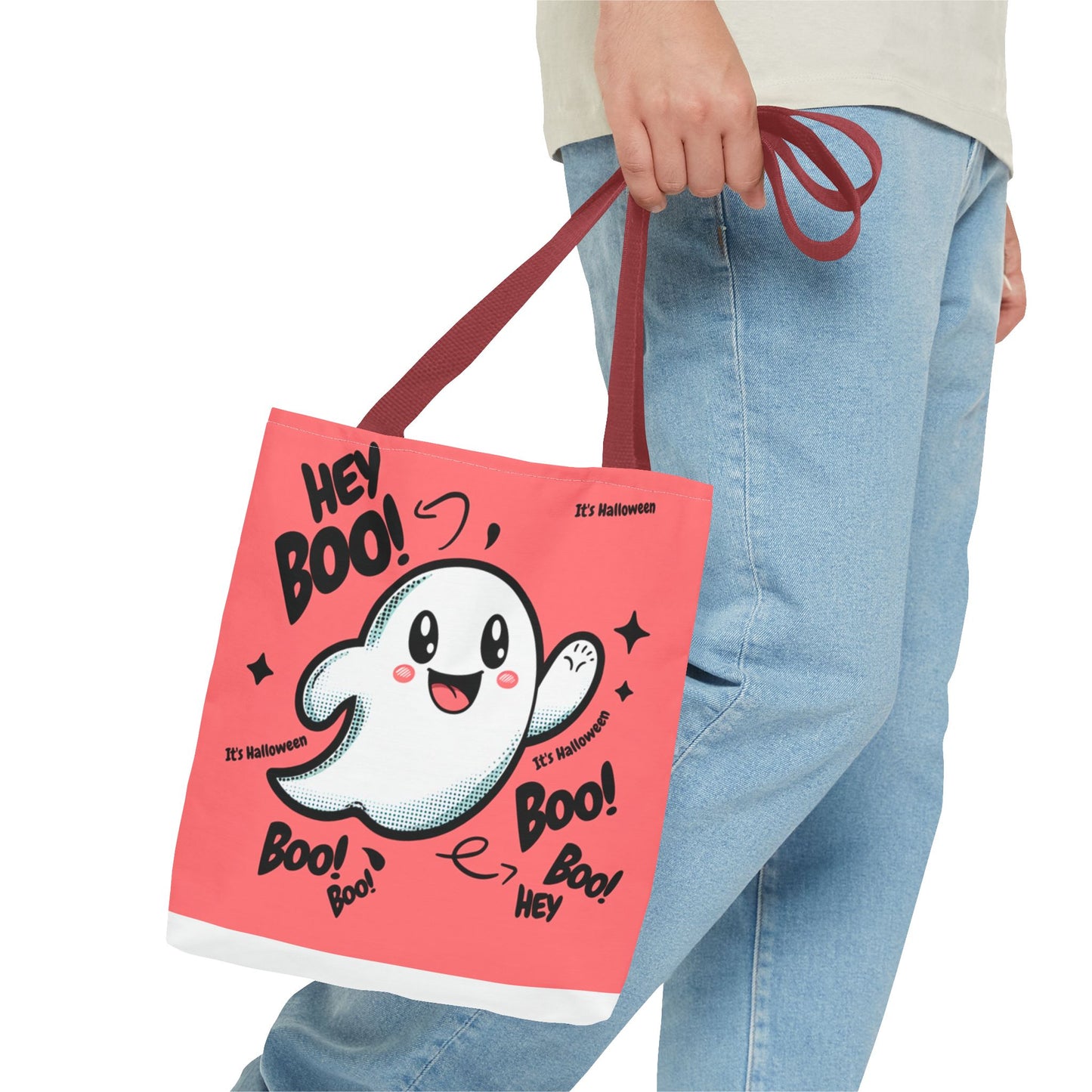 Halloween  Hey Boo    Tote Bag (AOP)