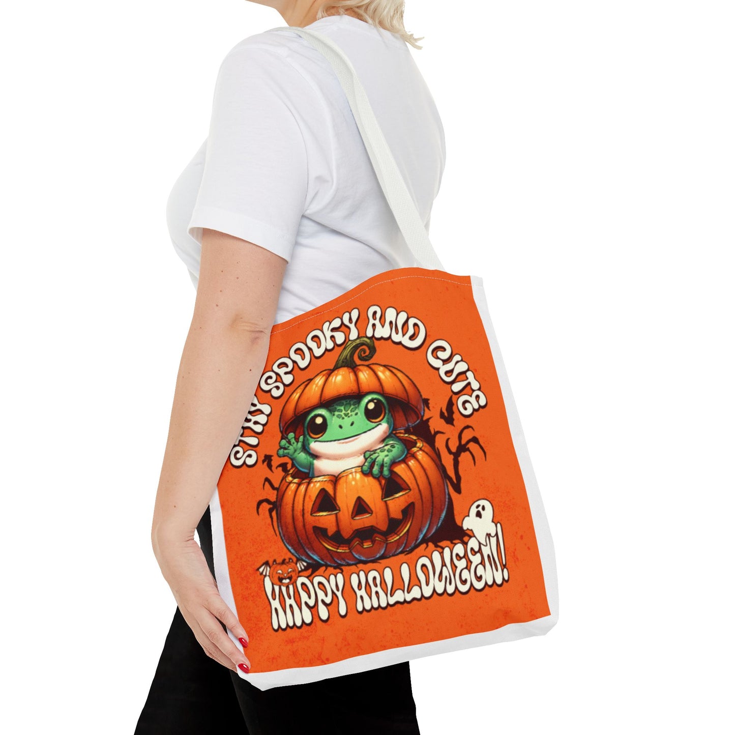 Jack o Latern and Frog   Tote Bag (AOP)