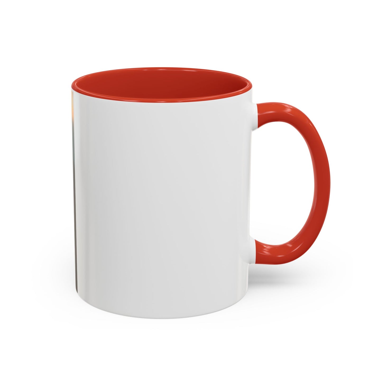 Red Flower Accent Coffee Mug (11, 15oz)