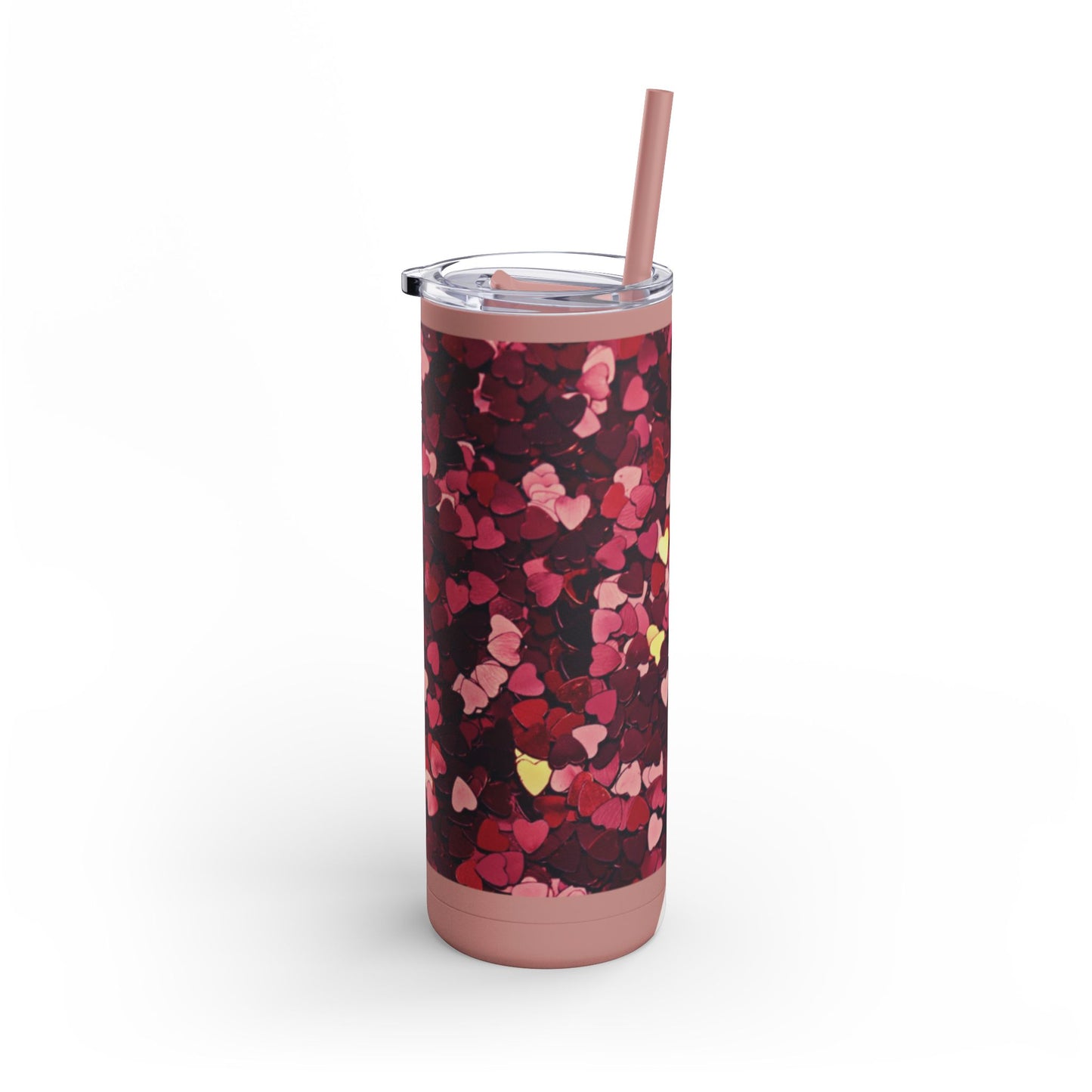 Hearts  Skinny Matte Tumbler, 20oz