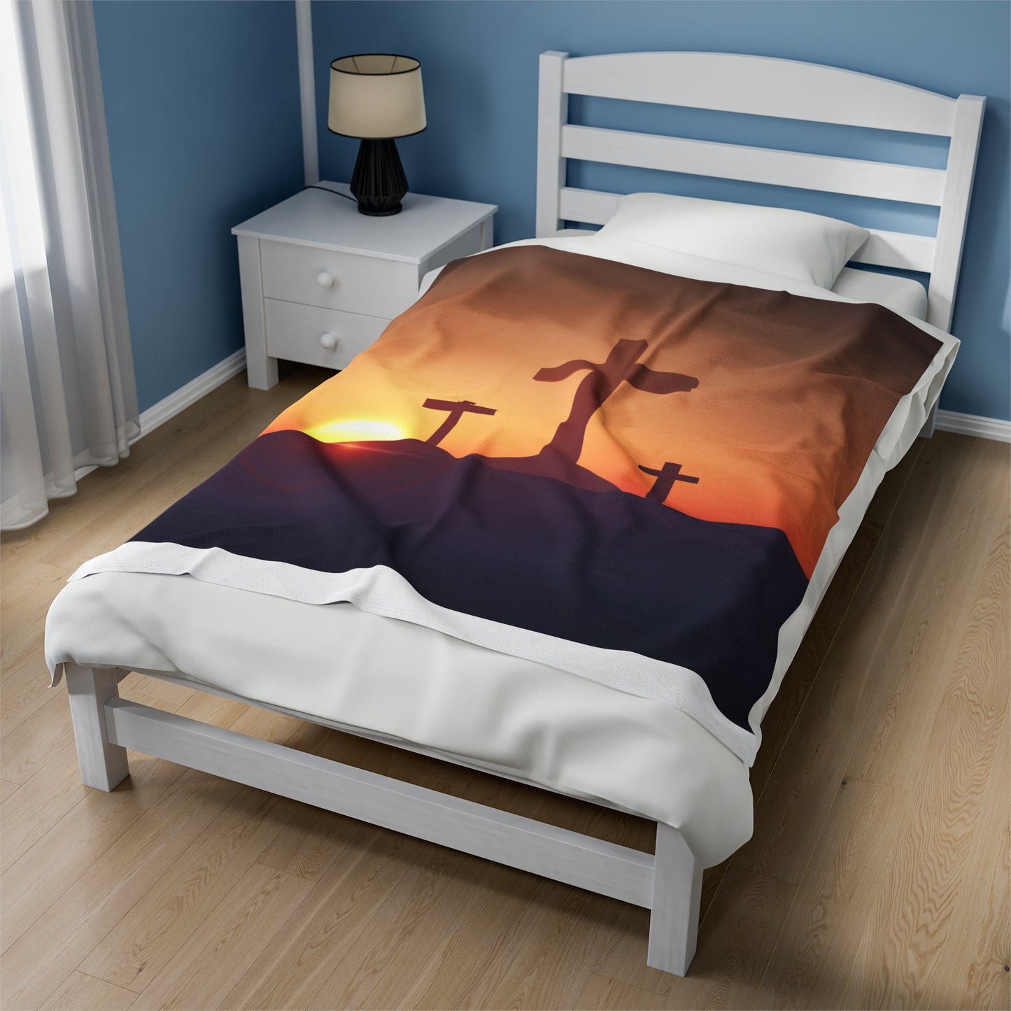 Three Crosses   Plush Blanket