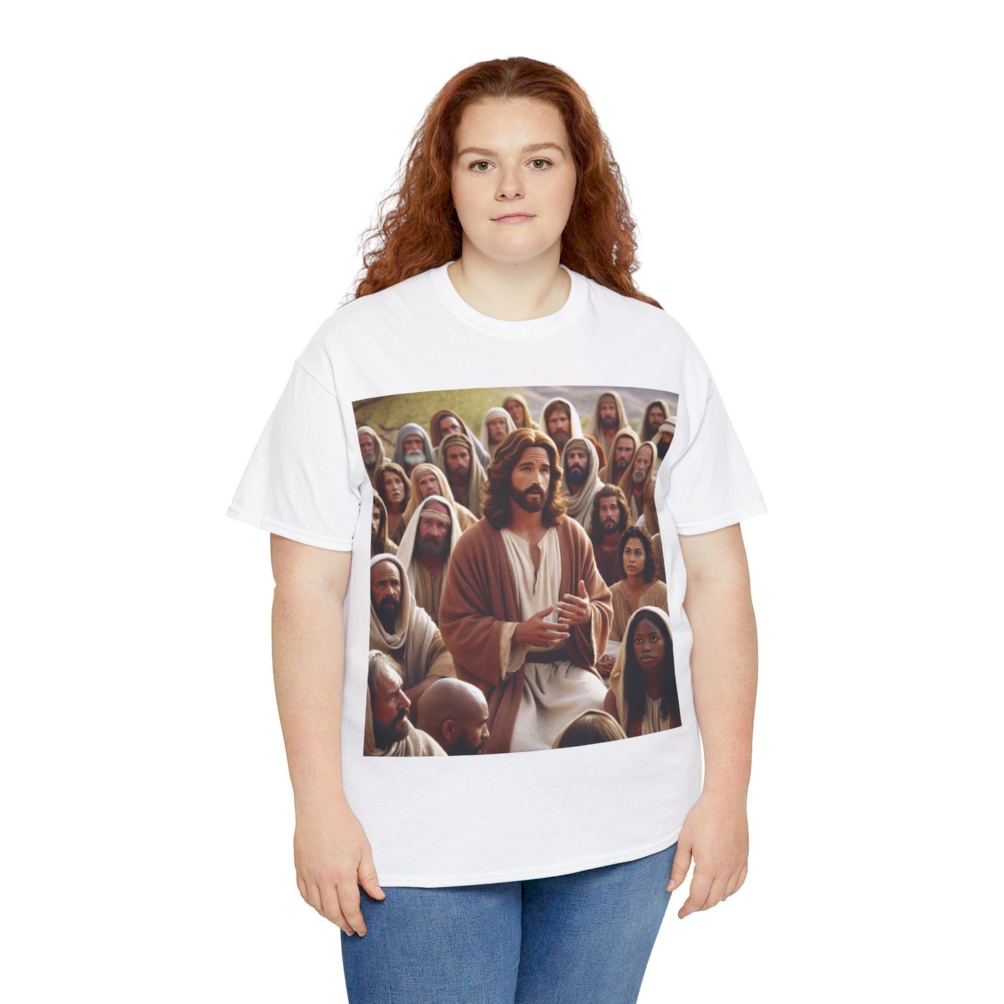 Jesus Teaching Unisex Heavy Cotton Tee