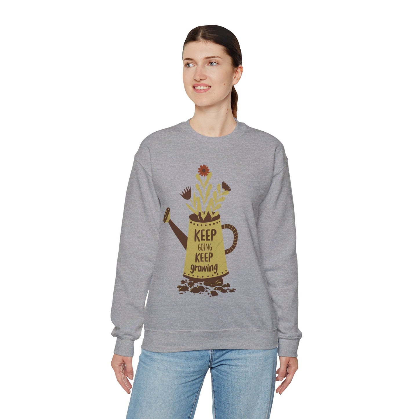 Keep Going, Keep Growing Unisex Heavy Blend™ Crewneck Sweatshirt