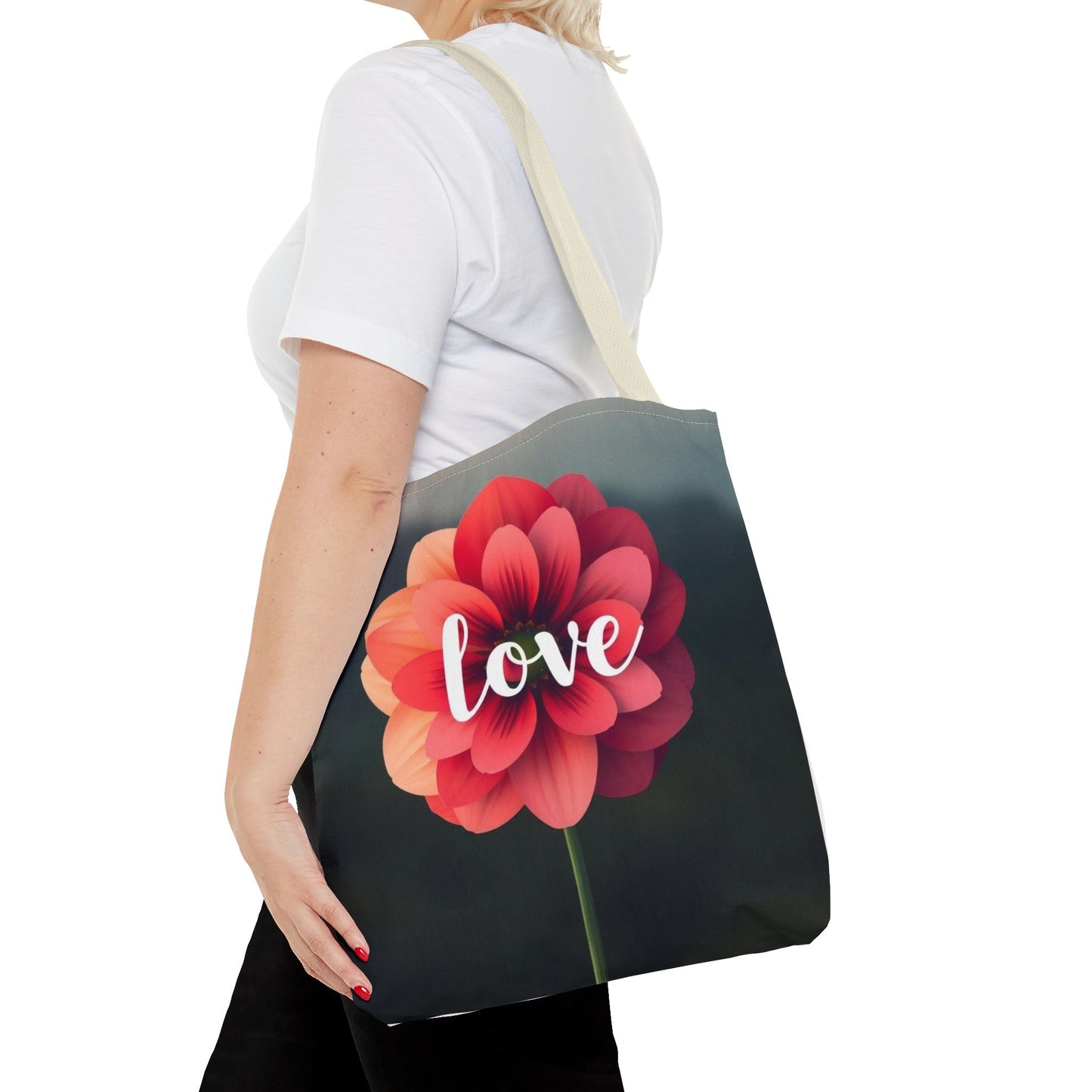 Red Flower Tote Bag (AOP)