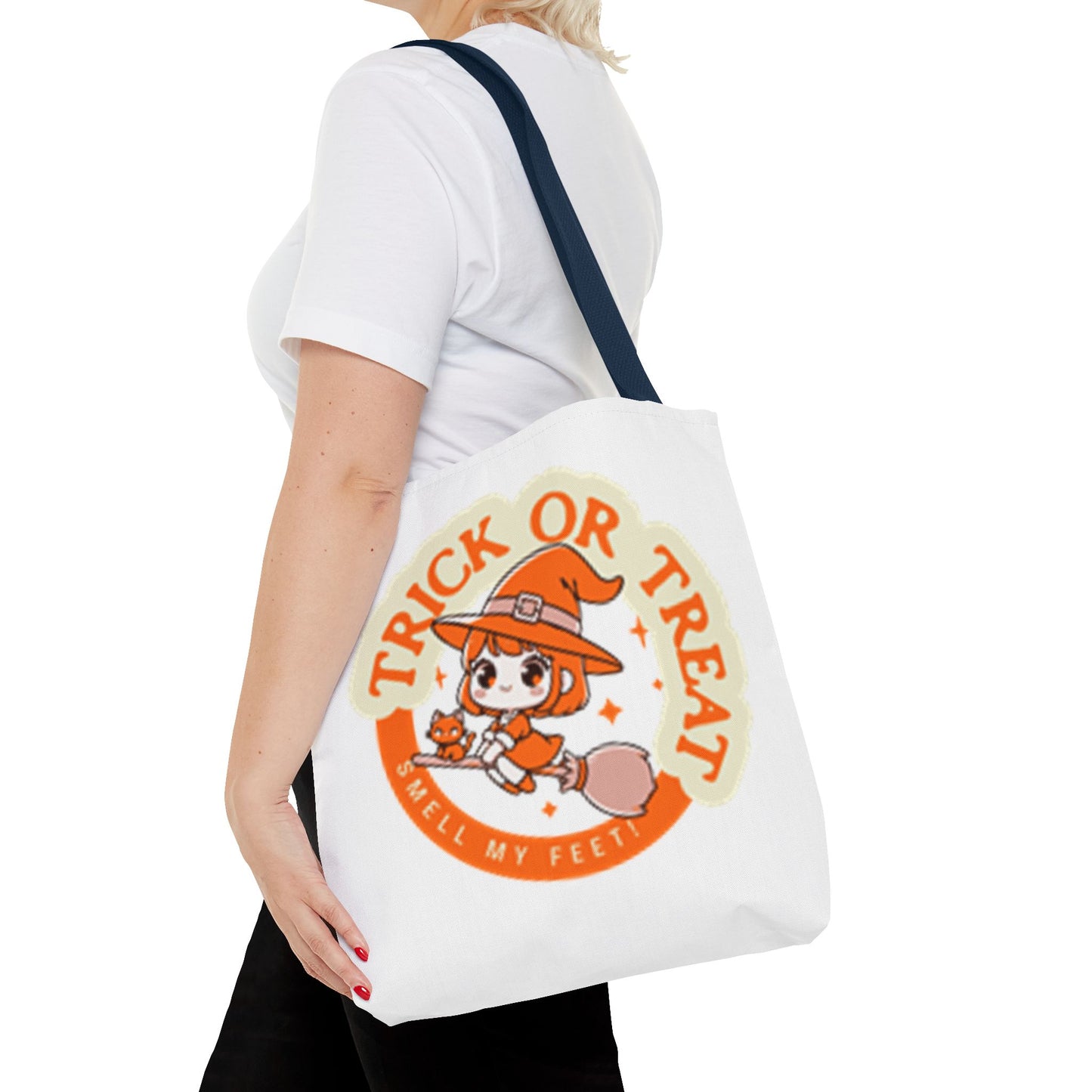 Trick or Treat, Smell My Feet   Halloween Tote Bag (AOP)