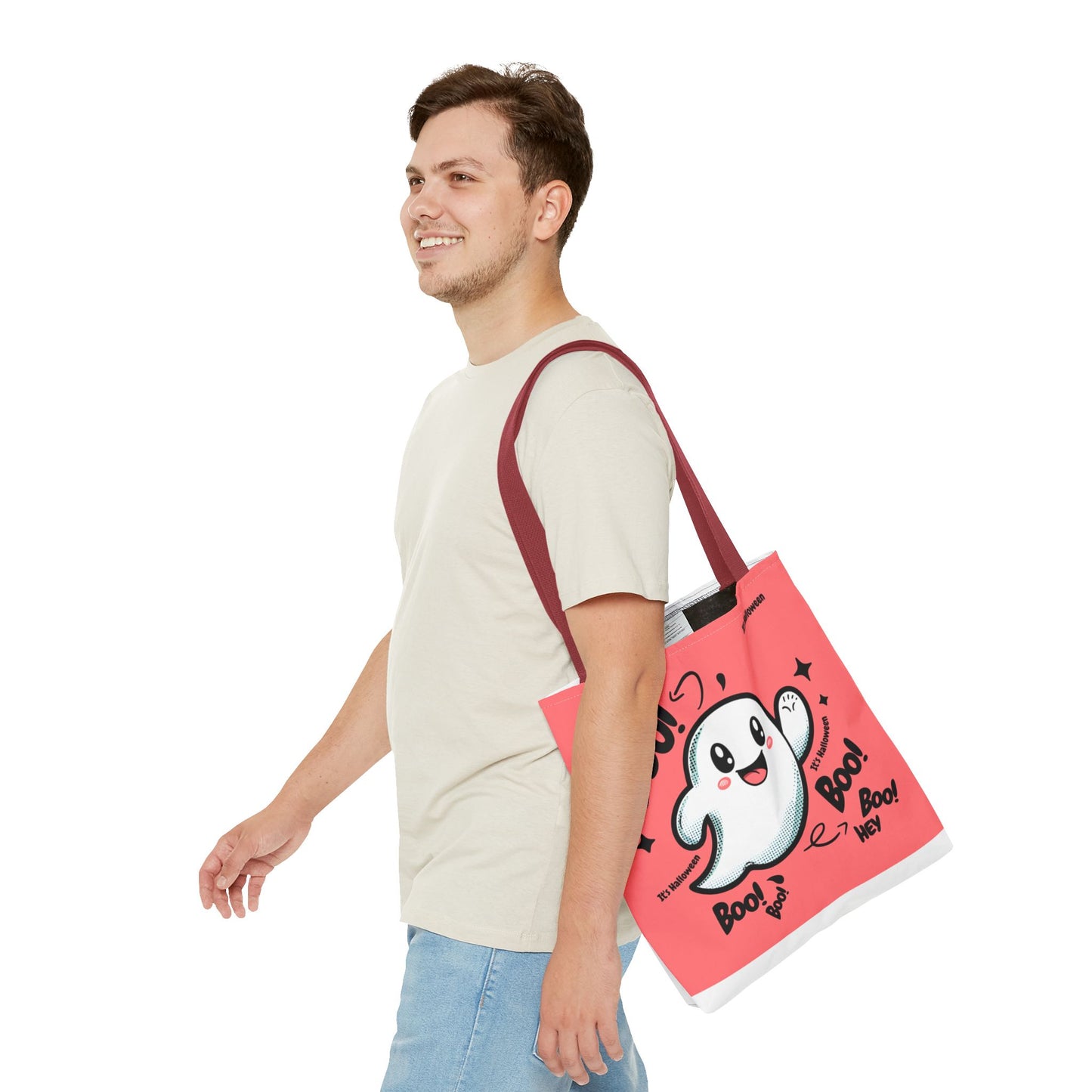 Halloween  Hey Boo    Tote Bag (AOP)