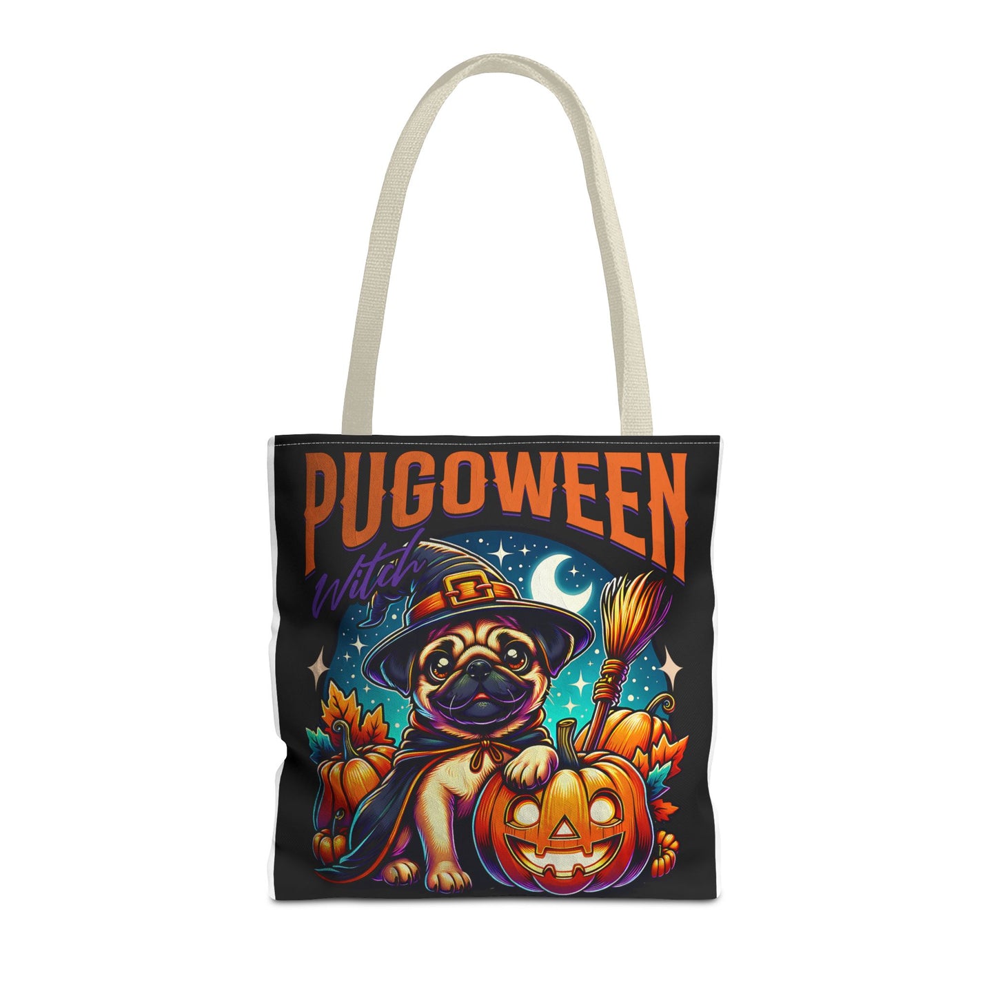 Pug O Ween Tote Bag (AOP)