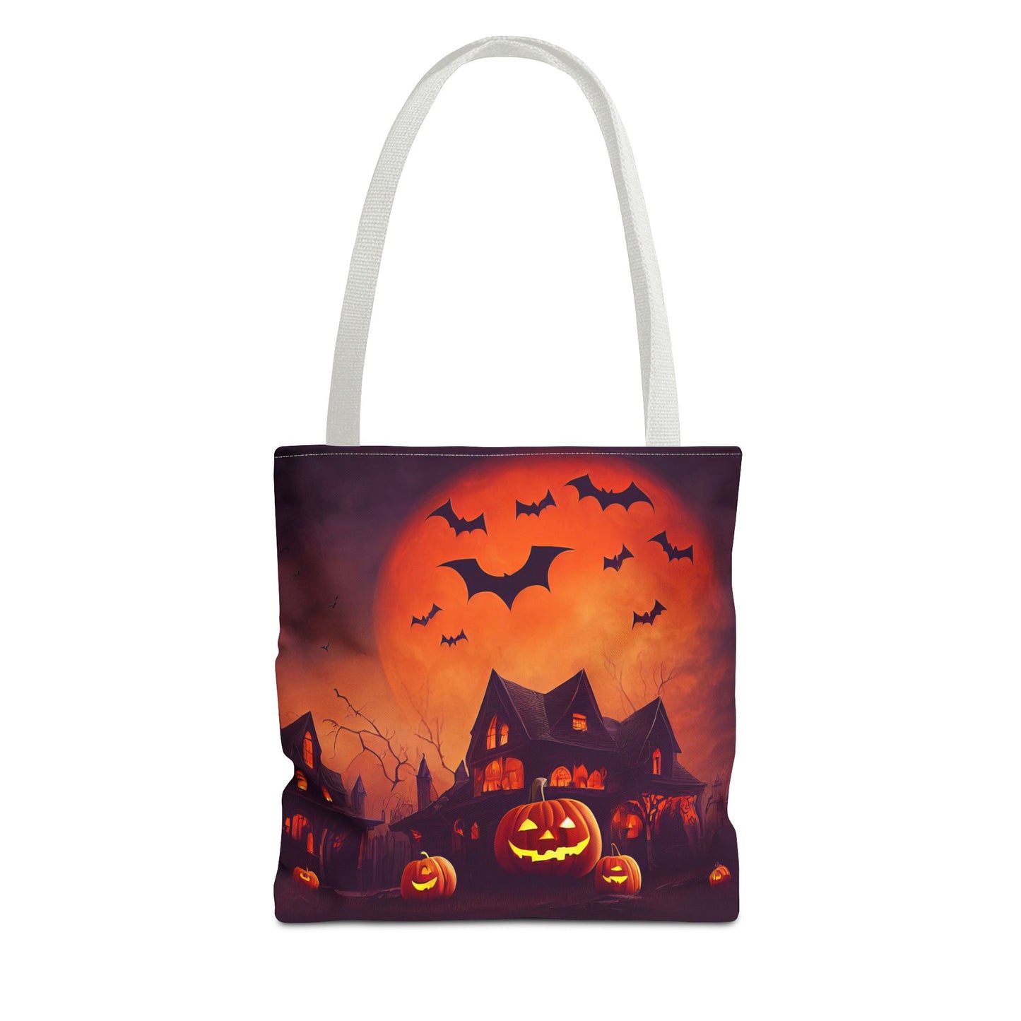 Halloween House and Jack o Lantern Tote Bag (AOP)