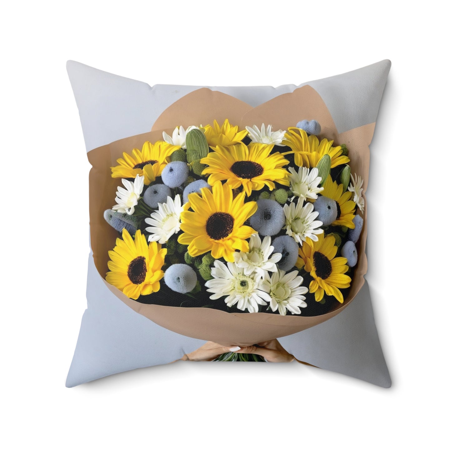 Bouquet Spun Polyester Square Pillow