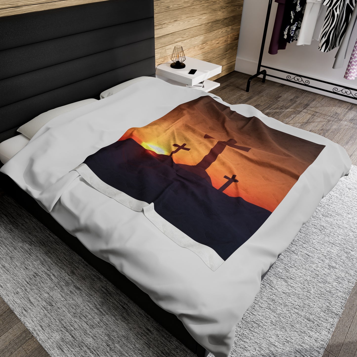 Three Crosses   Plush Blanket