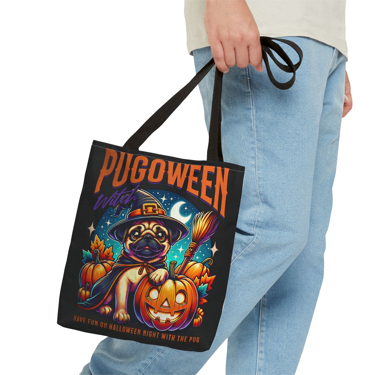 Pug O Ween Tote Bag (AOP)