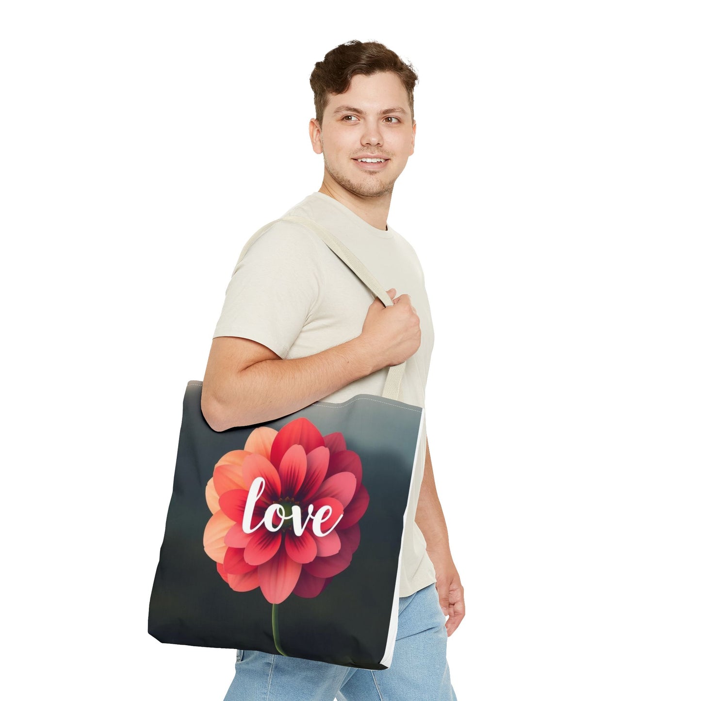 Red Flower Tote Bag (AOP)