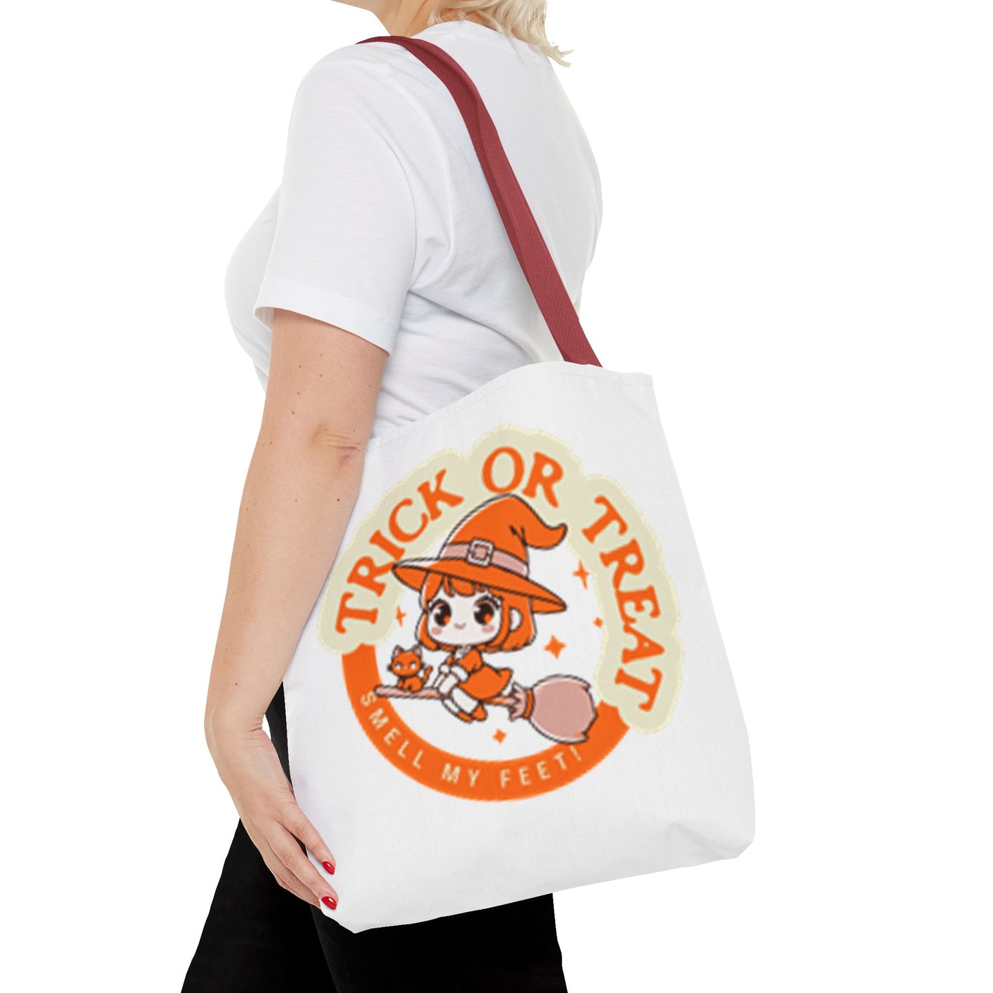 Trick or Treat, Smell My Feet   Halloween Tote Bag (AOP)