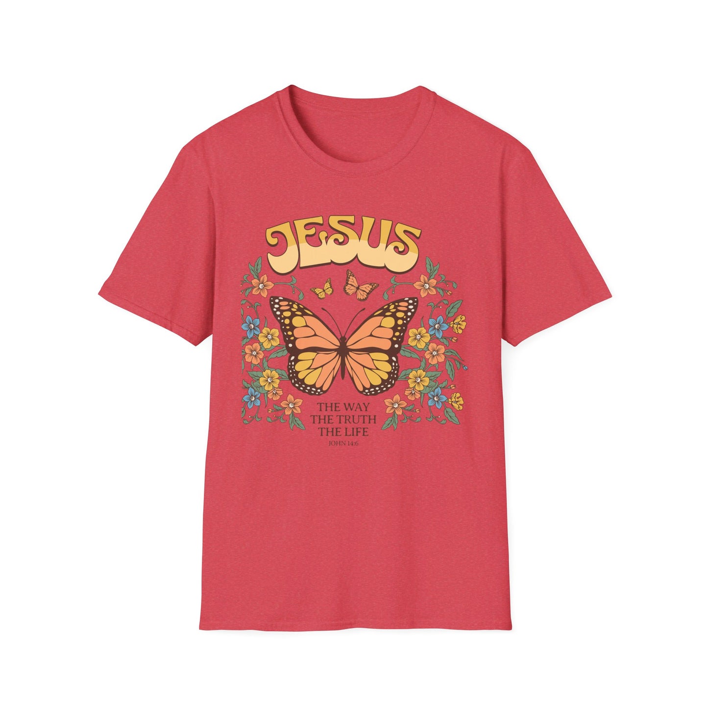 Jesus - The Way, The Truth, The Life   Unisex Softstyle T-Shirt