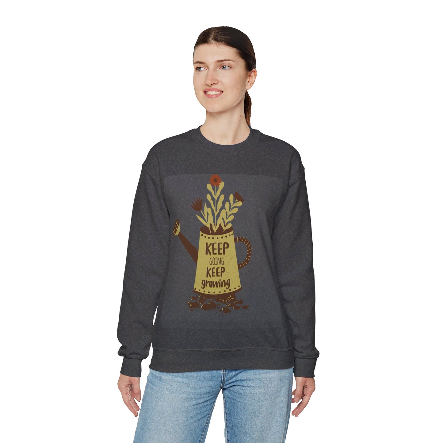 Keep Going, Keep Growing Unisex Heavy Blend™ Crewneck Sweatshirt