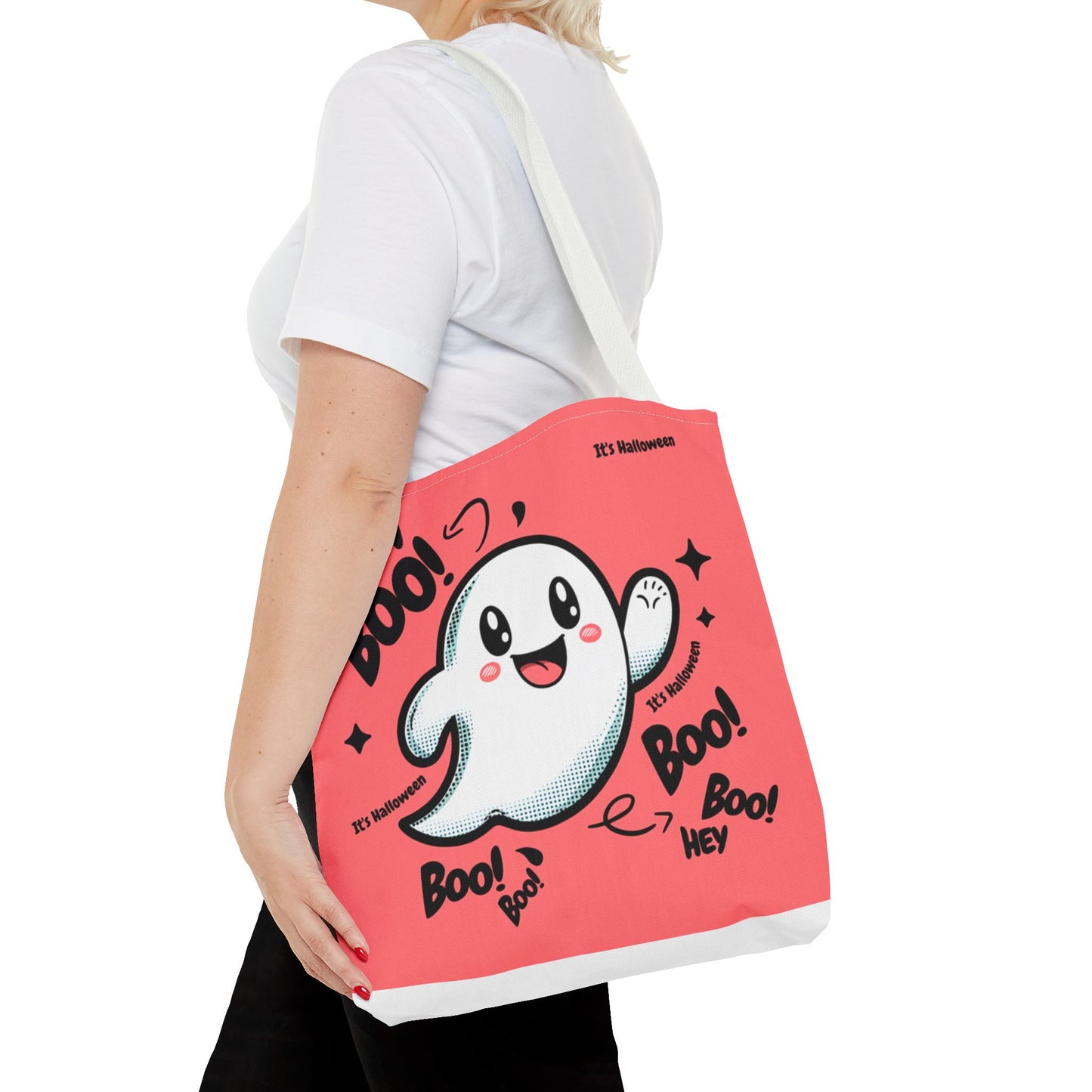 Halloween  Hey Boo    Tote Bag (AOP)