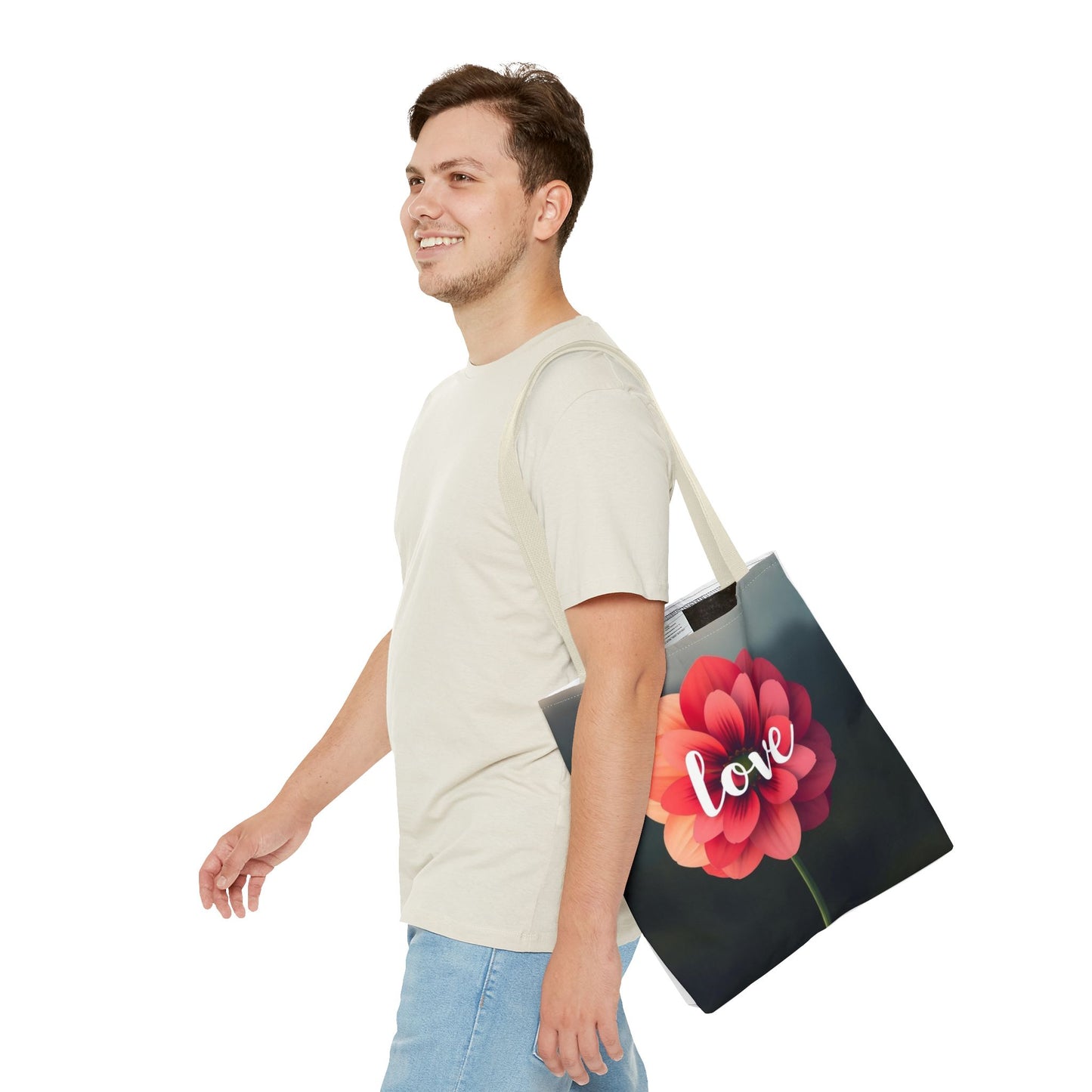 Red Flower Tote Bag (AOP)