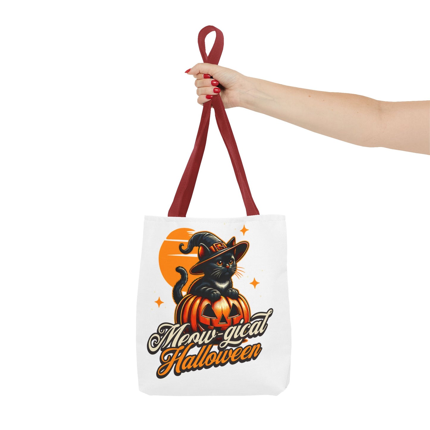 Meow - gical Halloween Cat  Tote Bag (AOP)