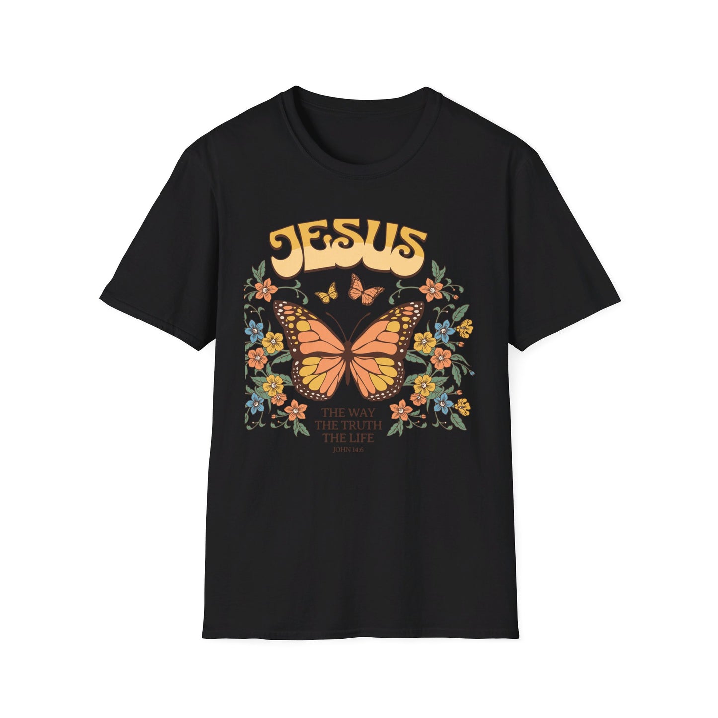 Jesus - The Way, The Truth, The Life   Unisex Softstyle T-Shirt