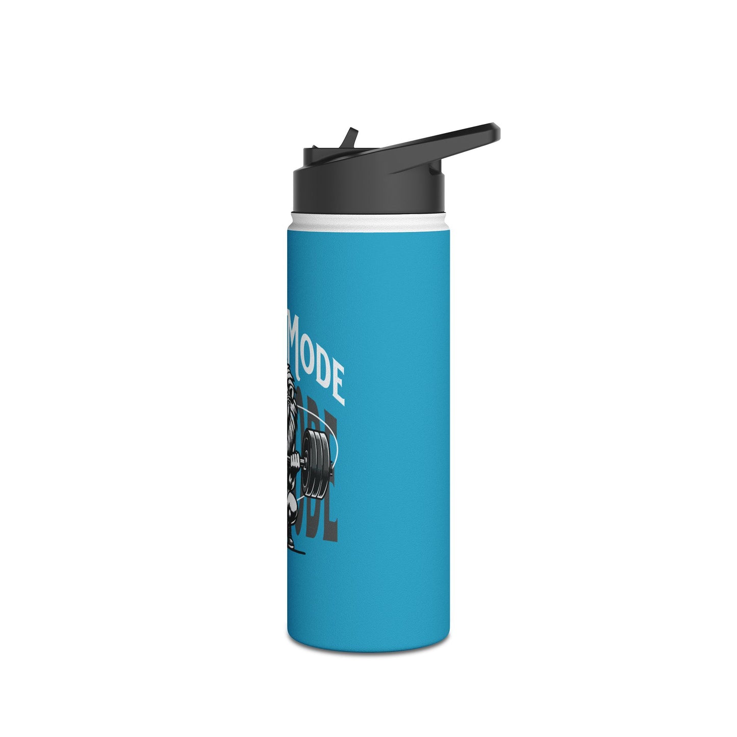 Beast Mode Stainless Steel Water Bottle, Standard Lid