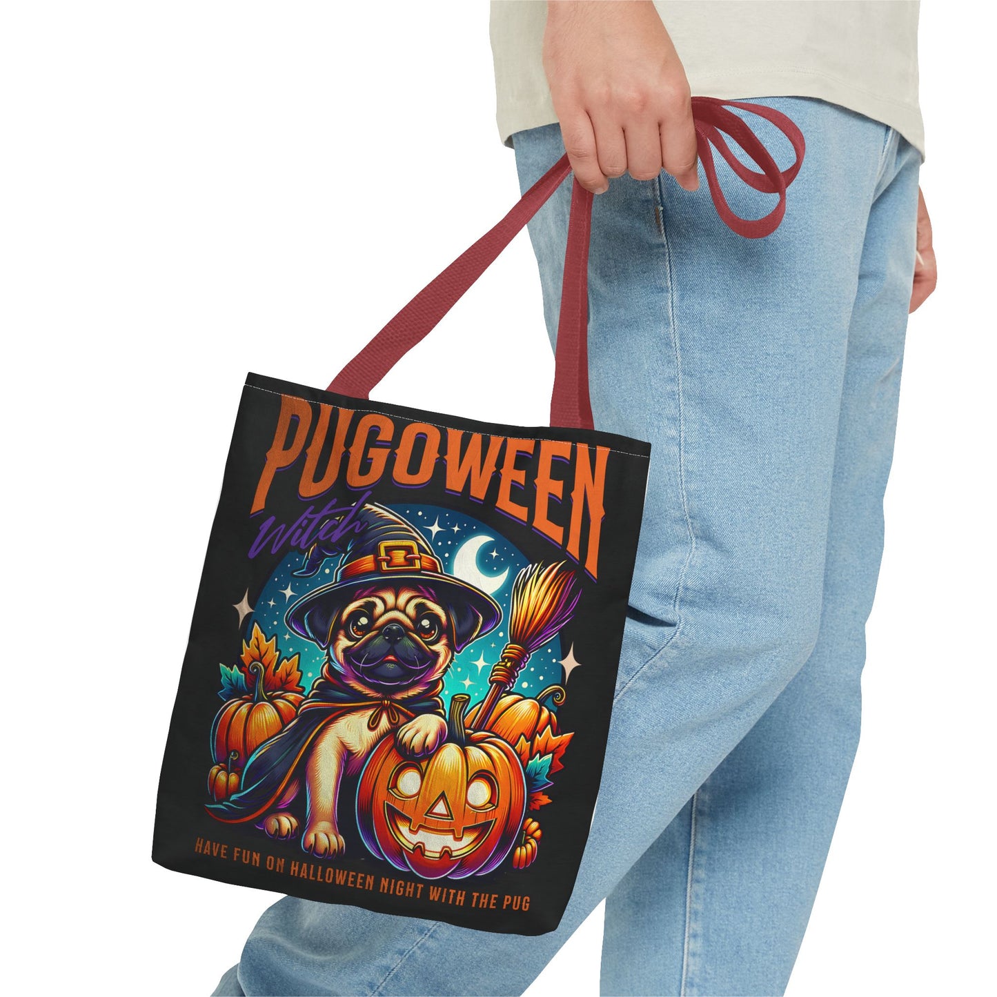 Pug O Ween Tote Bag (AOP)