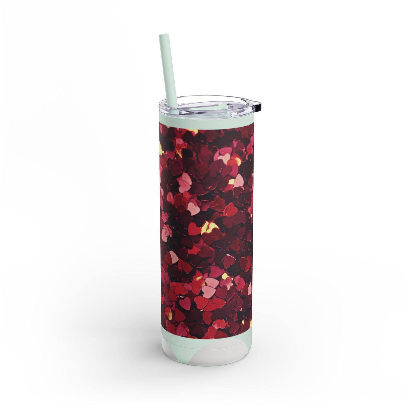 Hearts  Skinny Matte Tumbler, 20oz