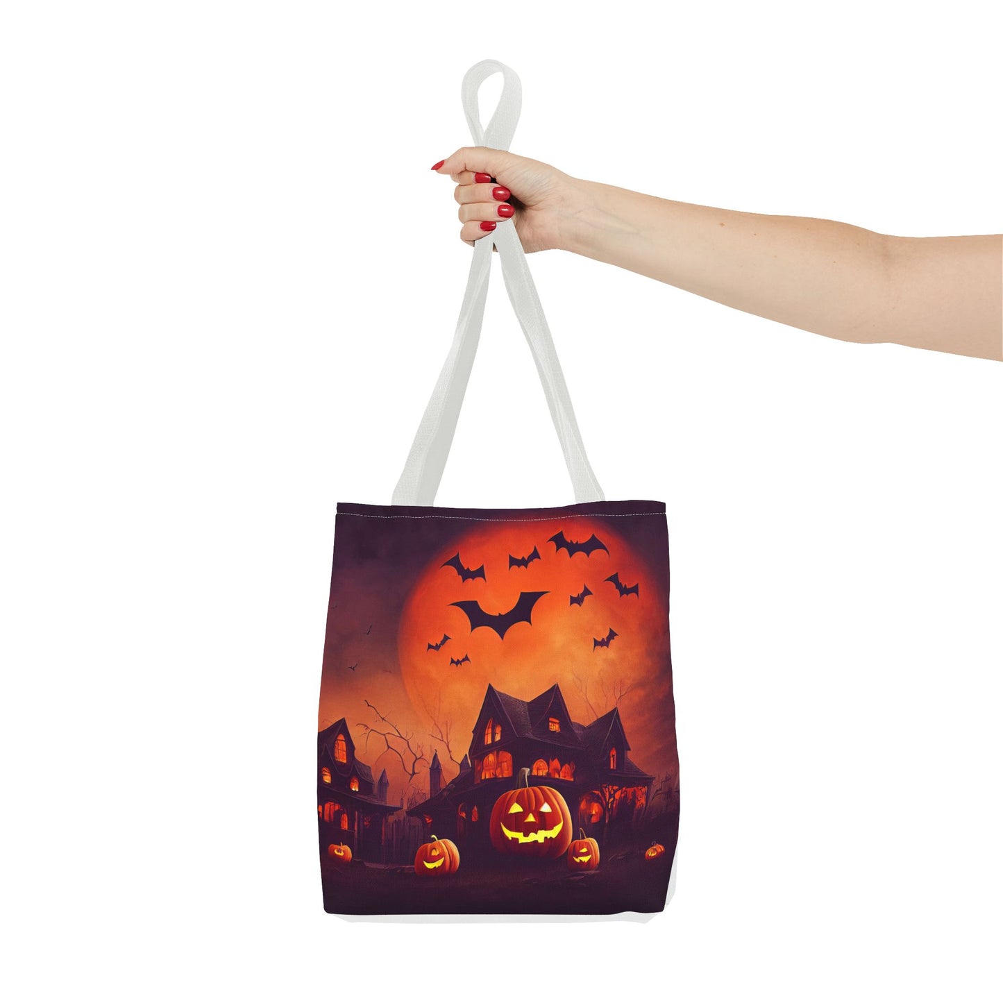 Halloween House and Jack o Lantern Tote Bag (AOP)