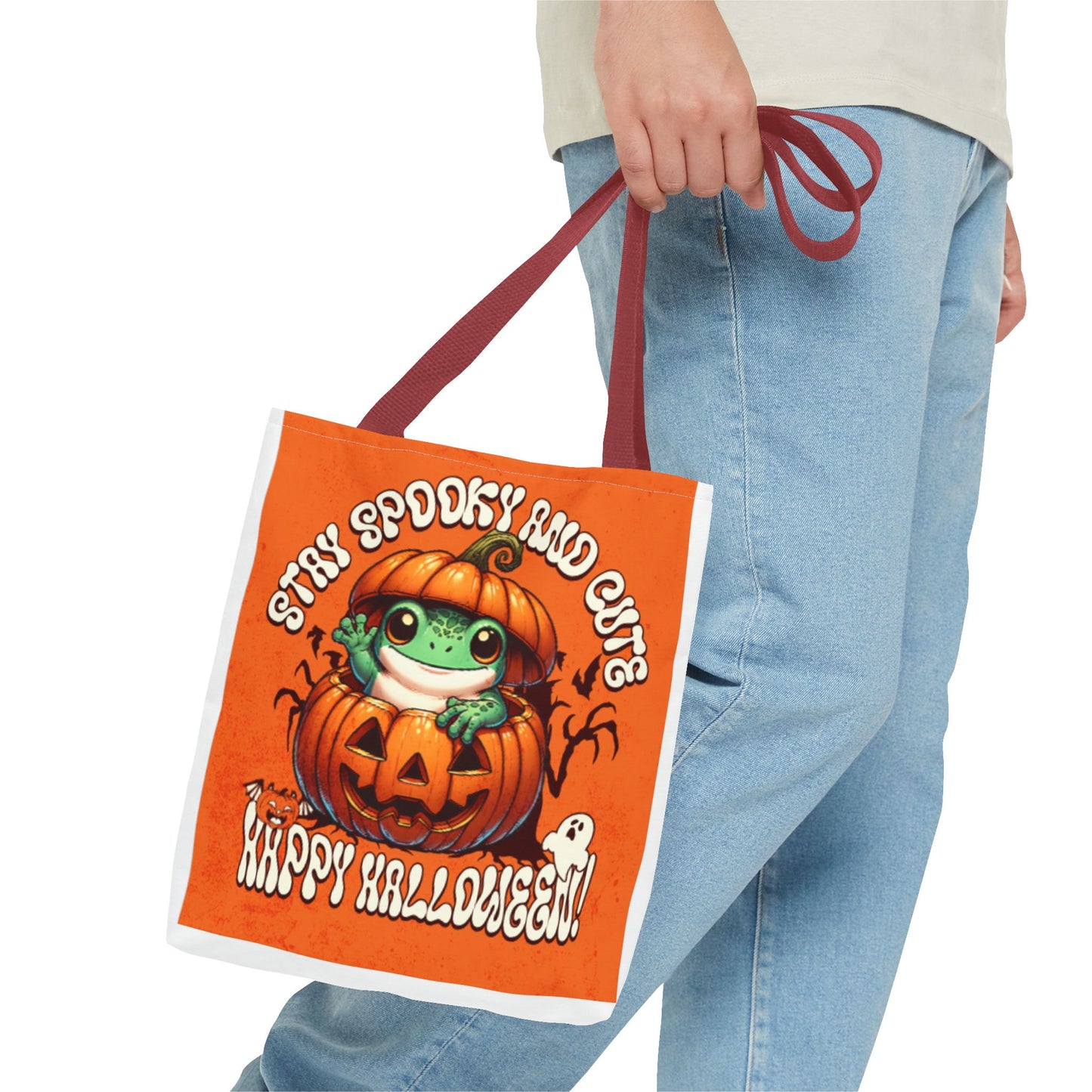 Jack o Latern and Frog   Tote Bag (AOP)