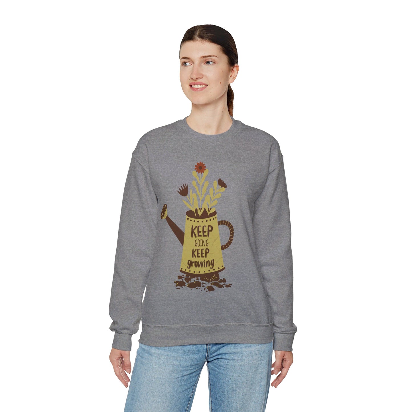 Keep Going, Keep Growing Unisex Heavy Blend™ Crewneck Sweatshirt