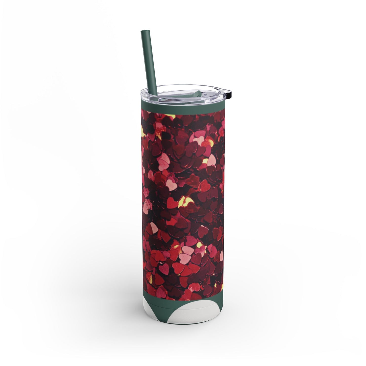 Hearts  Skinny Matte Tumbler, 20oz