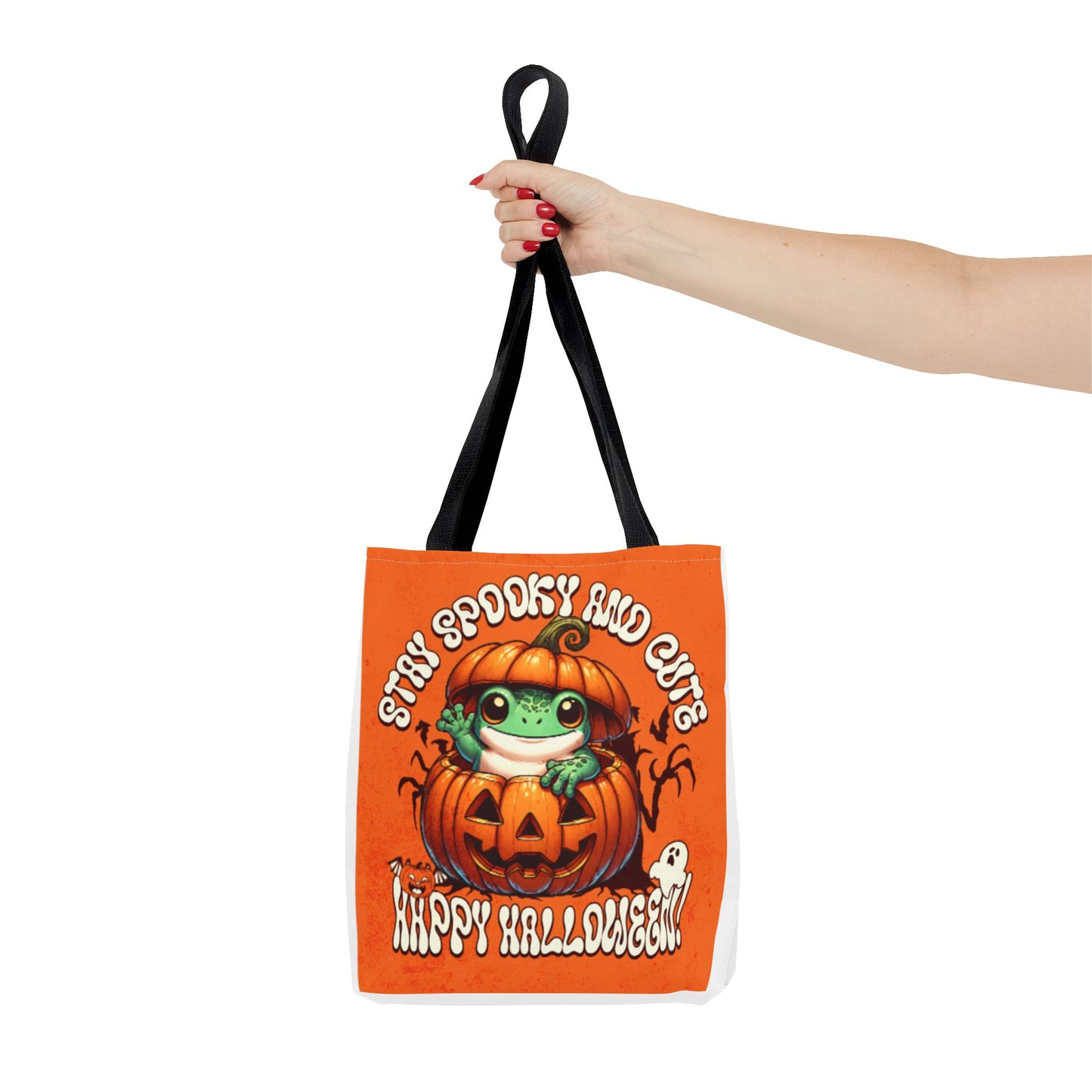 Jack o Latern and Frog   Tote Bag (AOP)