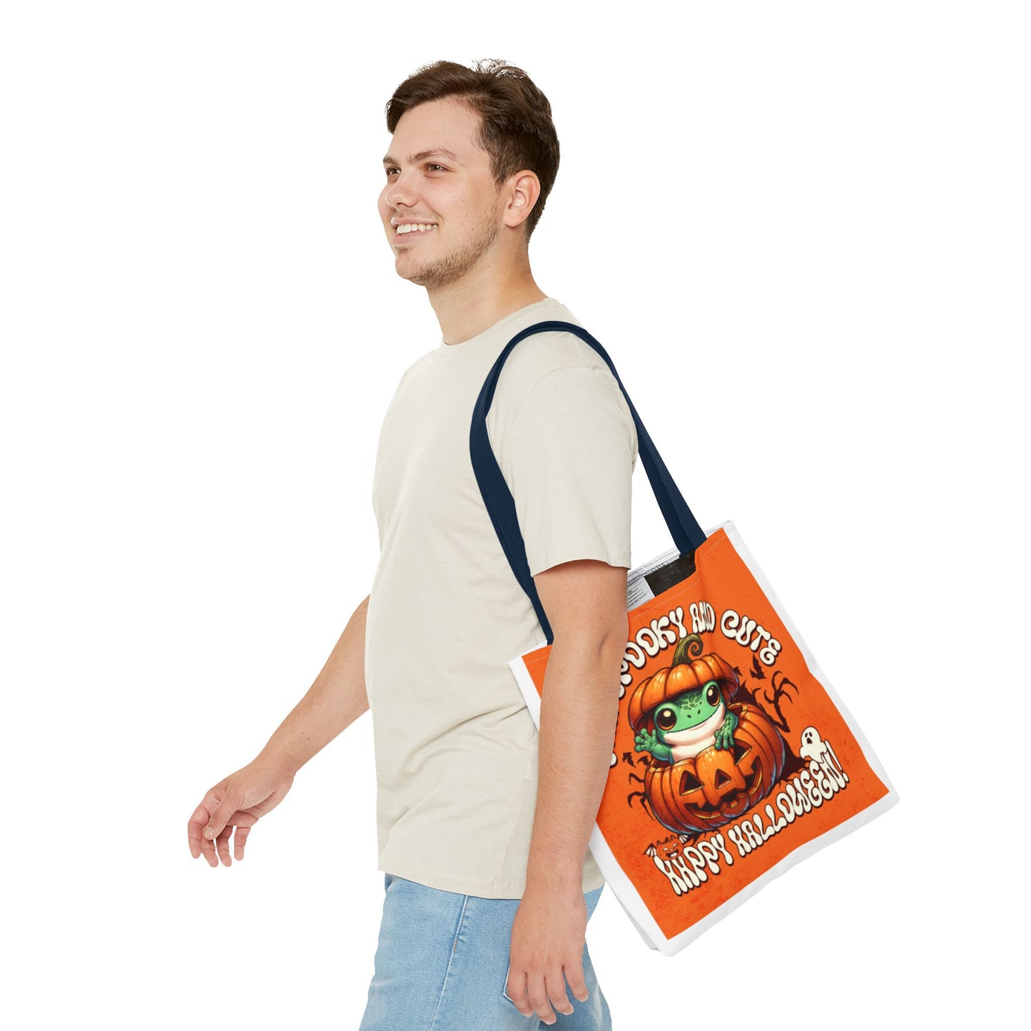 Jack o Latern and Frog   Tote Bag (AOP)