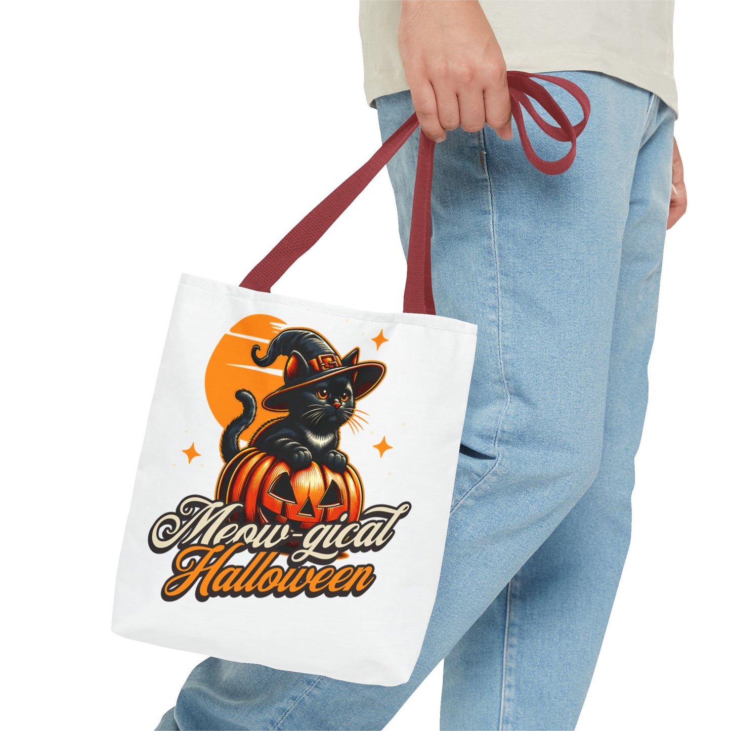 Meow - gical Halloween Cat  Tote Bag (AOP)