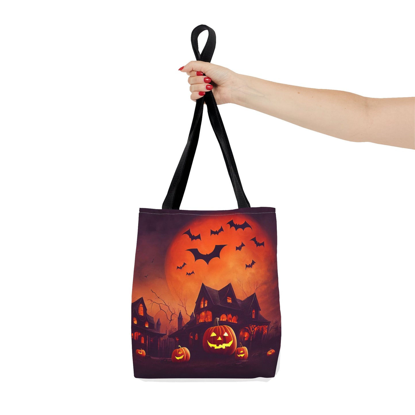 Halloween House and Jack o Lantern Tote Bag (AOP)