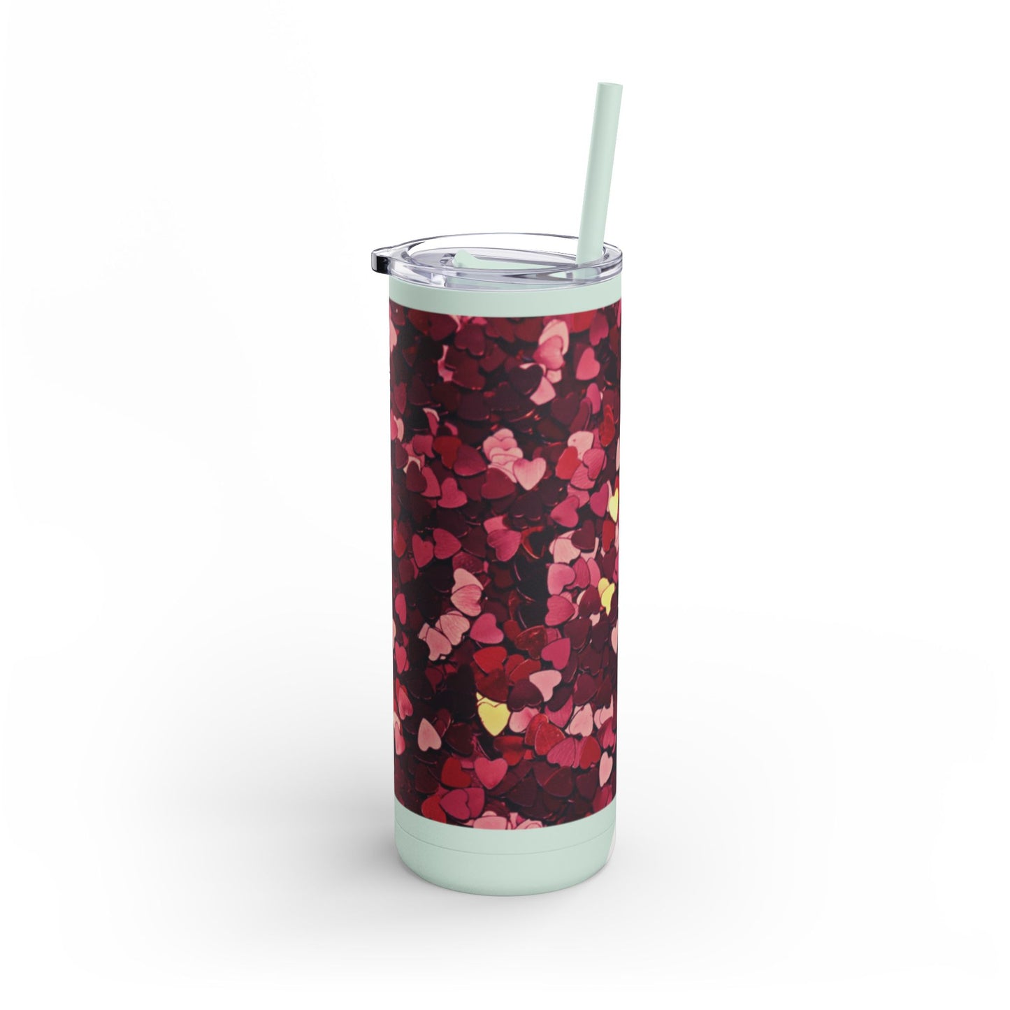 Hearts  Skinny Matte Tumbler, 20oz