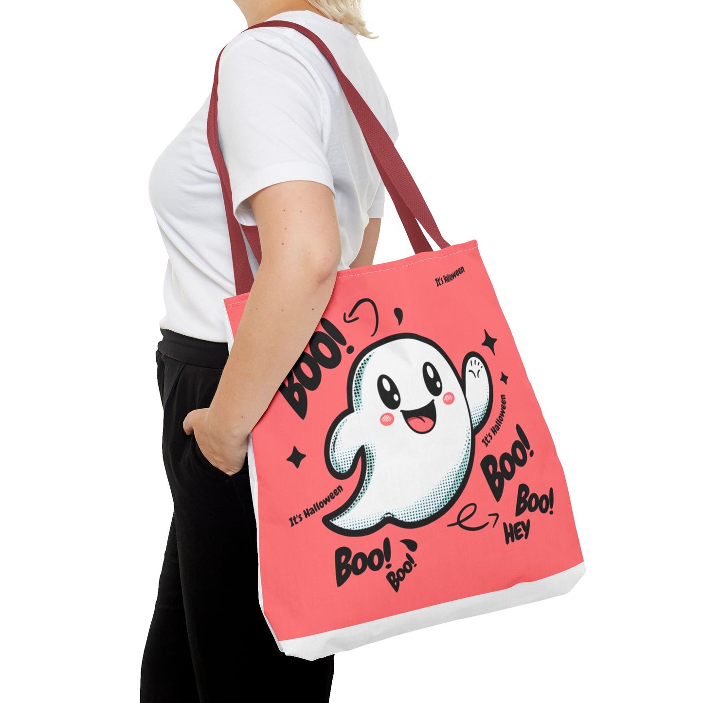 Halloween  Hey Boo    Tote Bag (AOP)