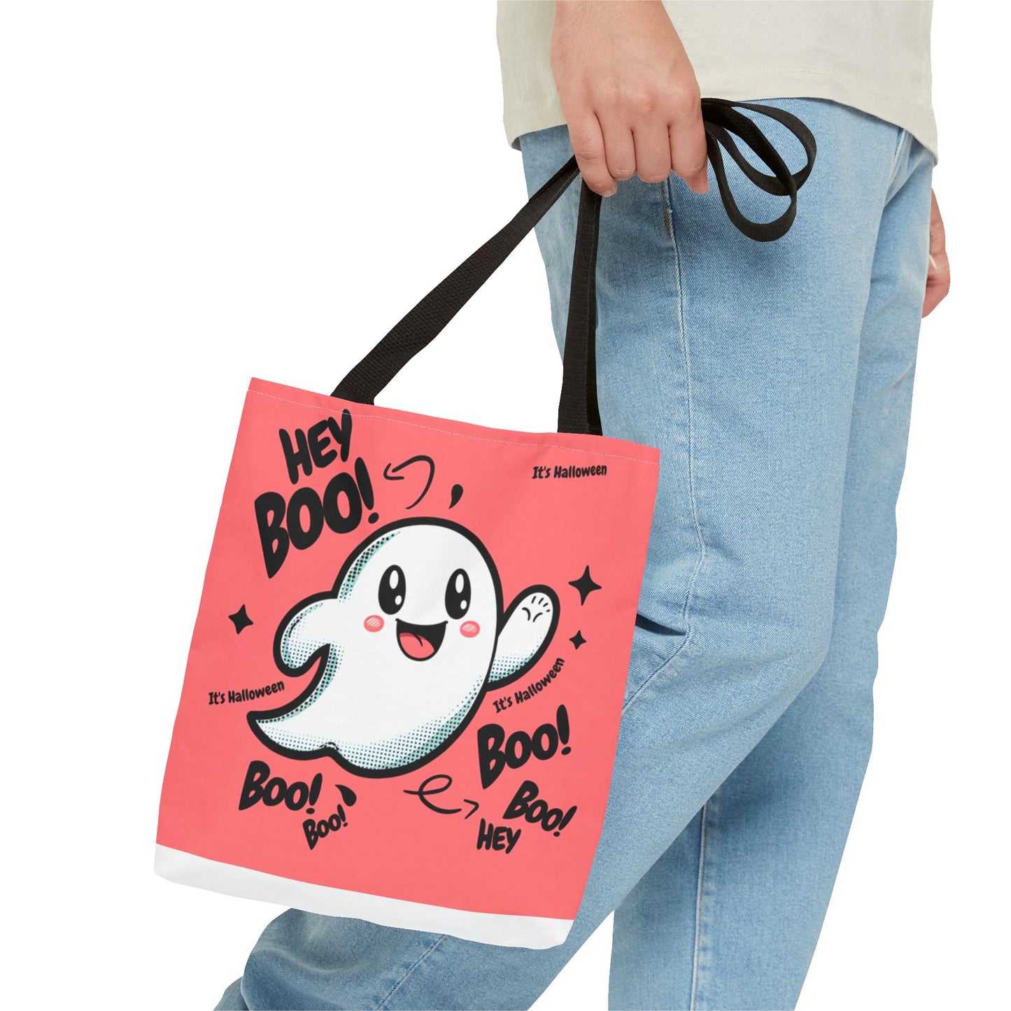 Halloween  Hey Boo    Tote Bag (AOP)