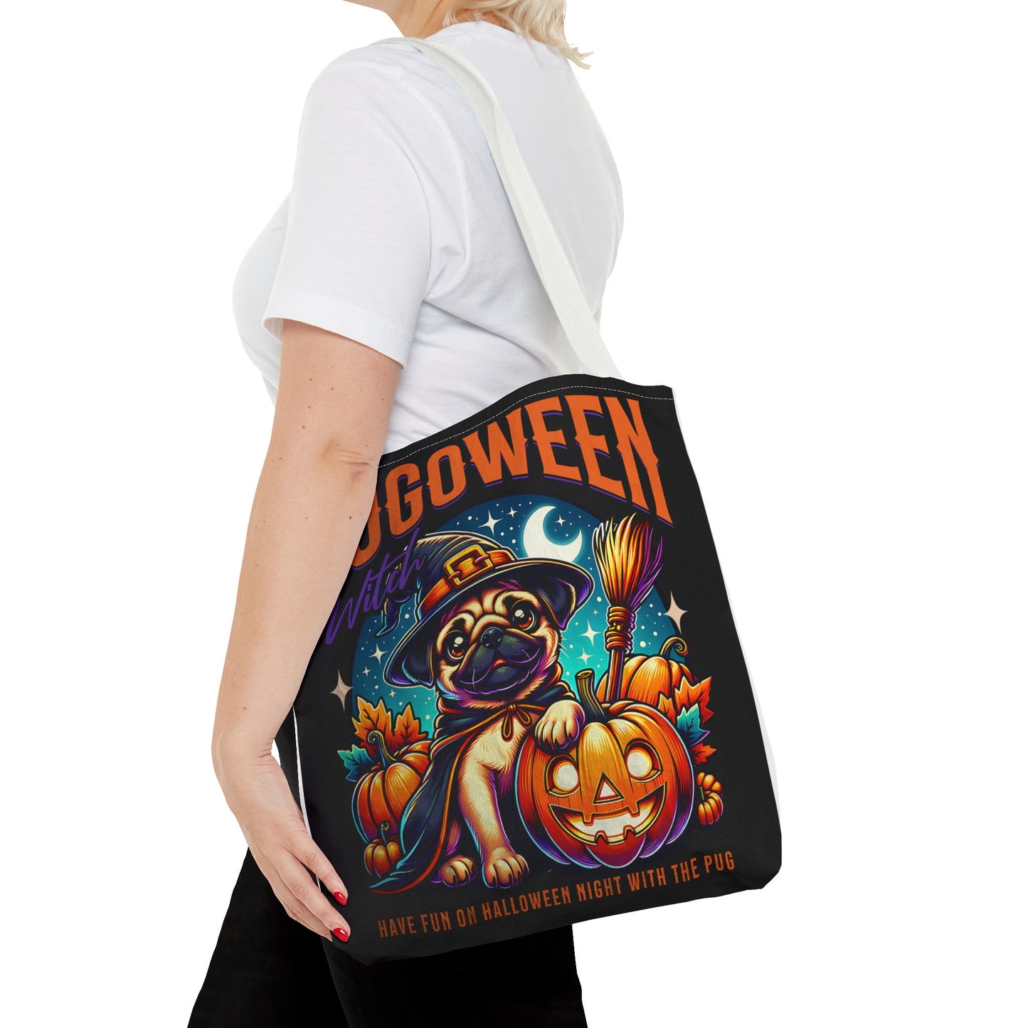 Pug O Ween Tote Bag (AOP)